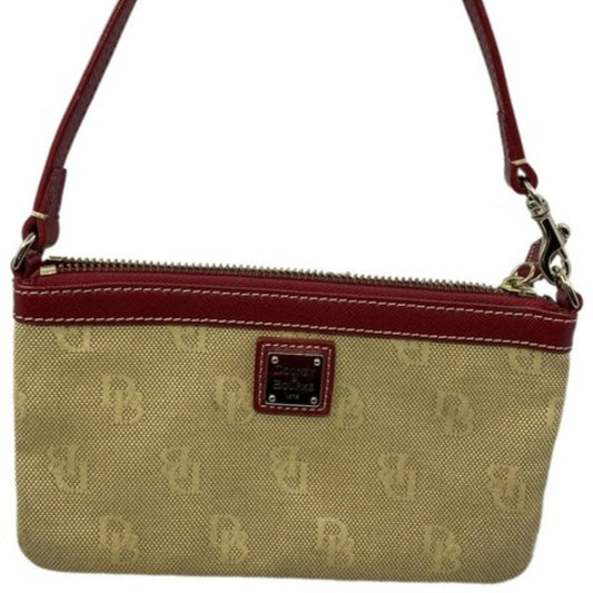 Dooney & Bourke Tan Fabric Wristlet