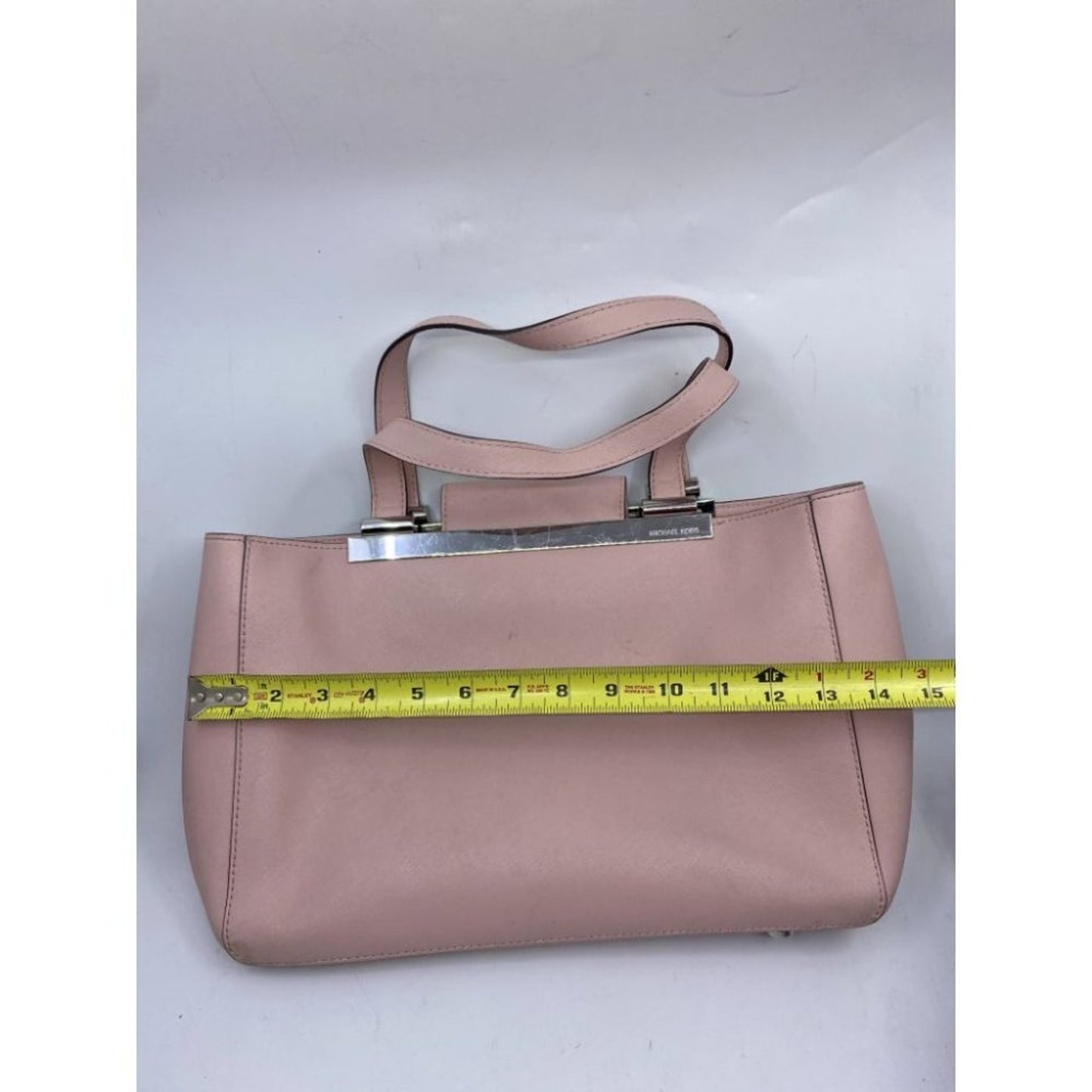 Michael Kors Pink Saffiano Leather Het Set Bag MD