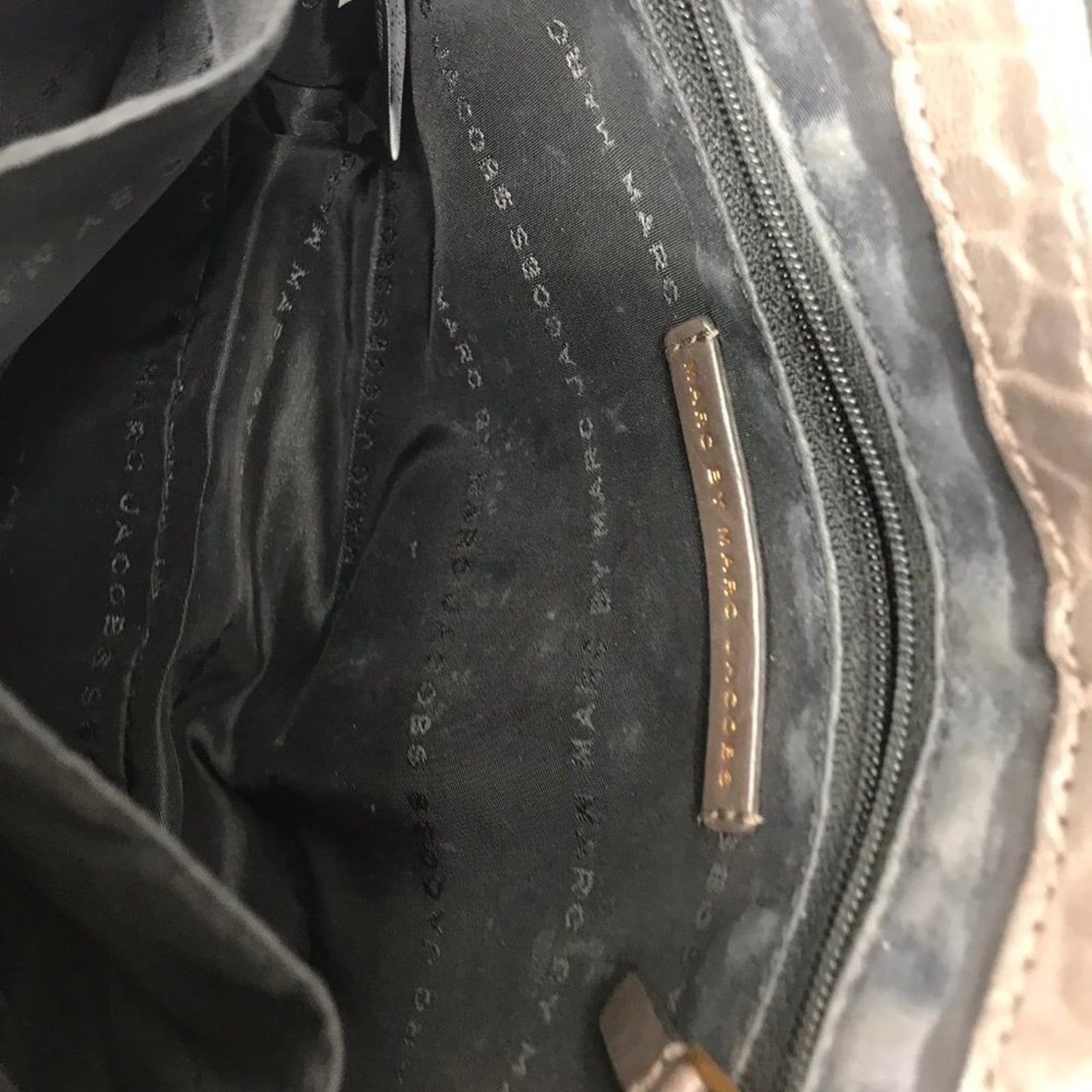 Marc Jacobs Dark Brown Rough Leather Crossbody Bag
