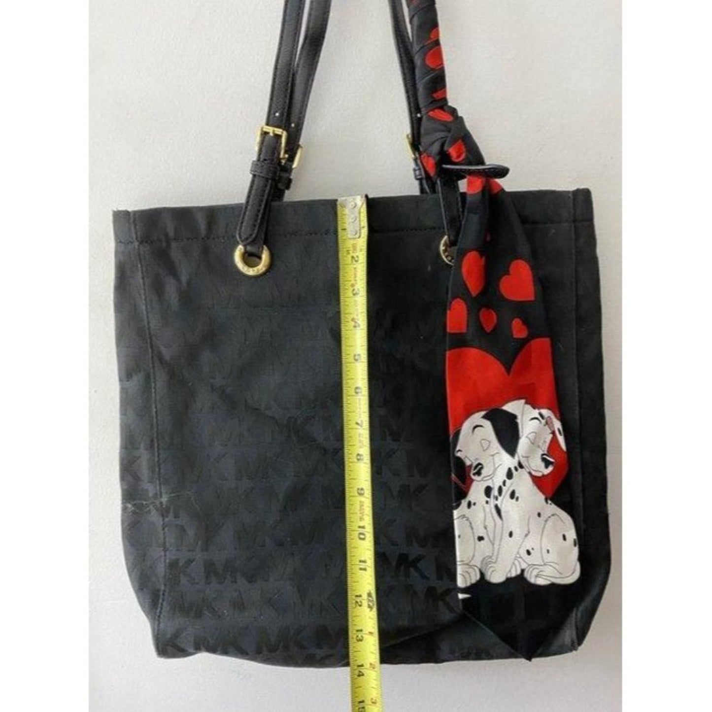 michael kors w customized w tie sash black red tot