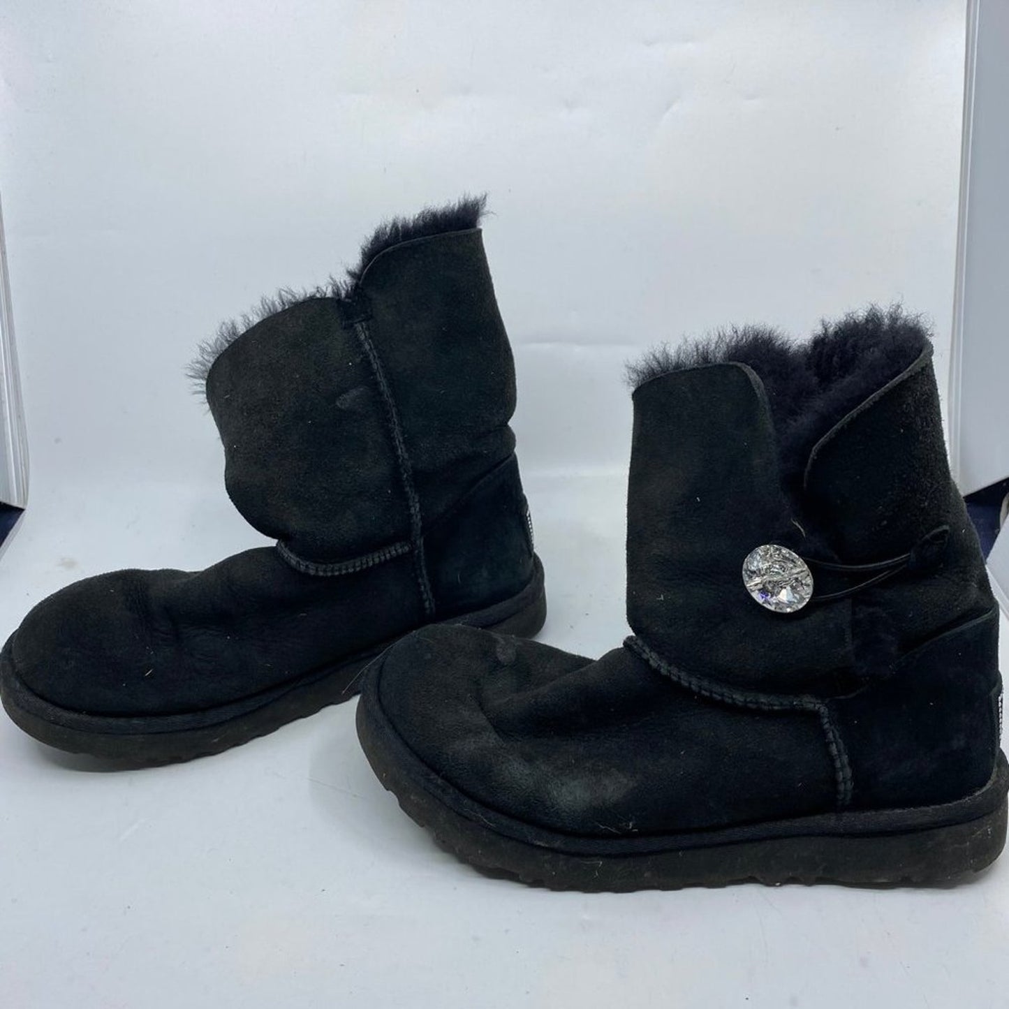 UGG Australia Jeweled Accent Black Boots Size 8