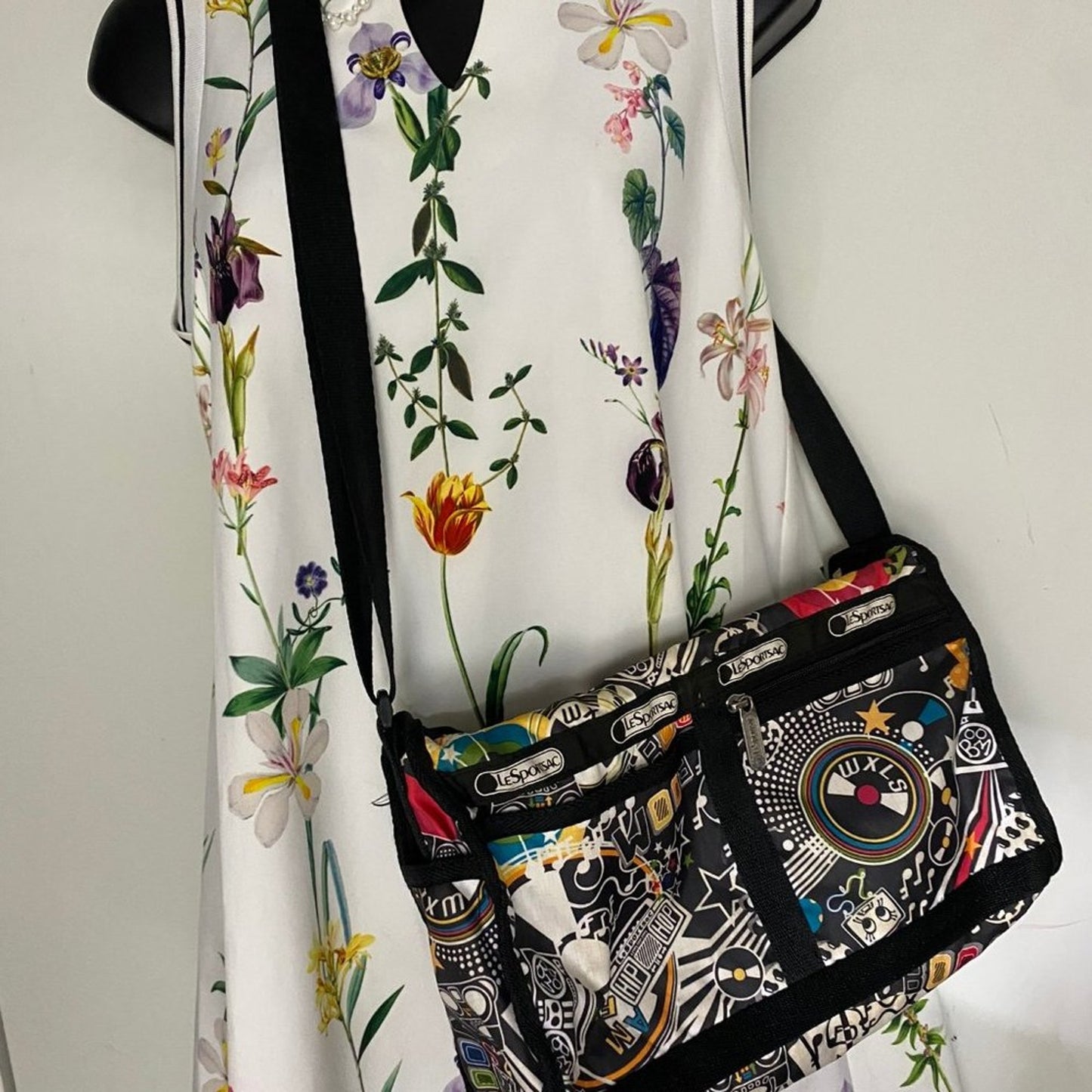 Le Sportsec Multicolor Nylon Crossbody Bag