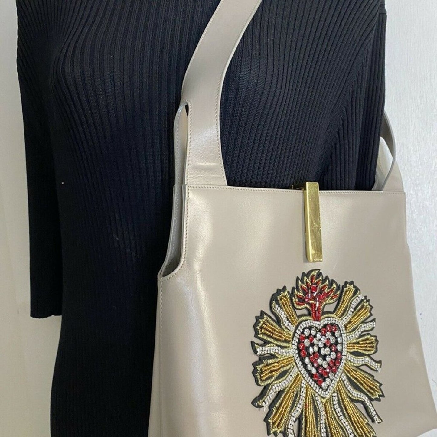 GUCCI Vintage Leather Shoulder bag Customized W/ D