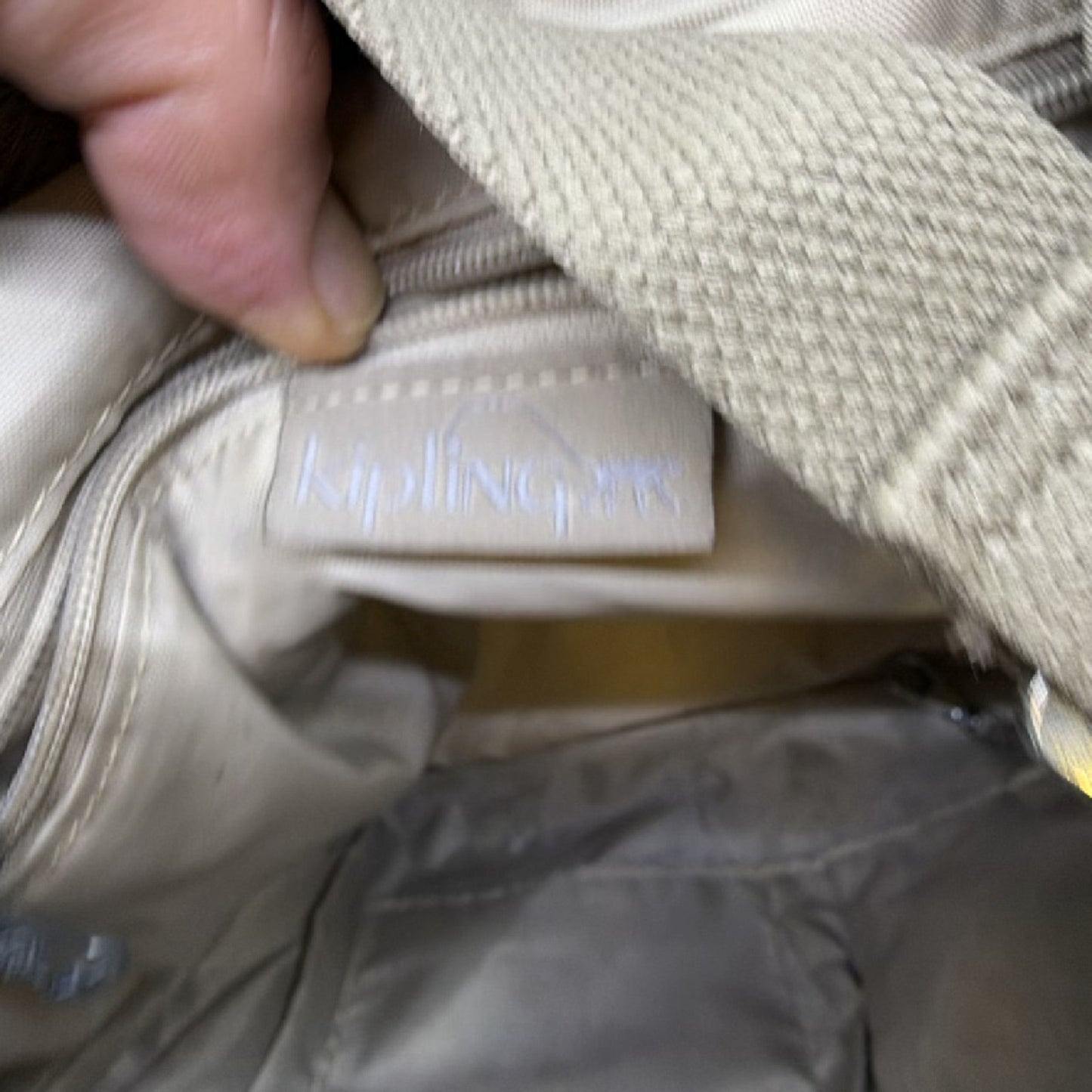 Kipling Art Brown Nylon Boston Bag