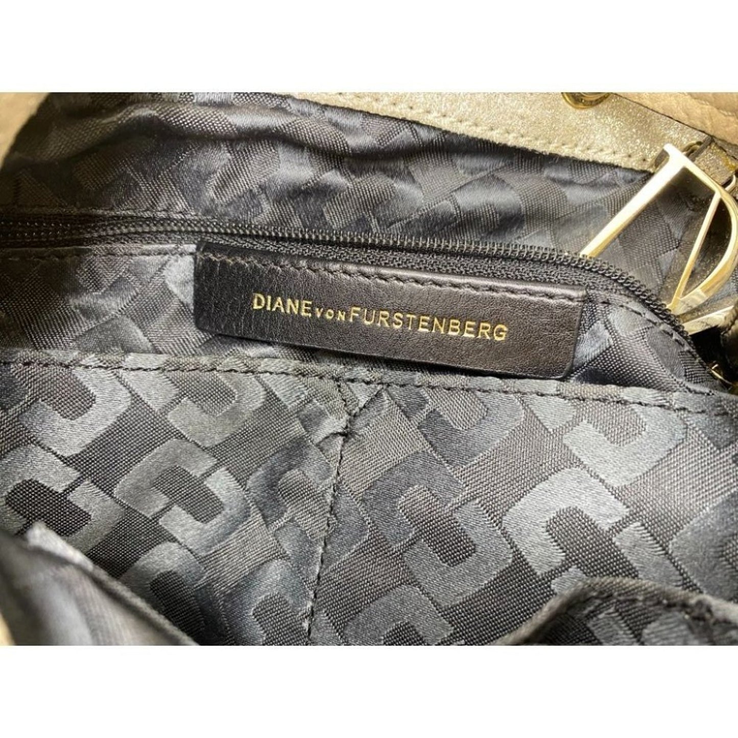 Diane Von Furstenberg Women's Gold Crossbody Bag