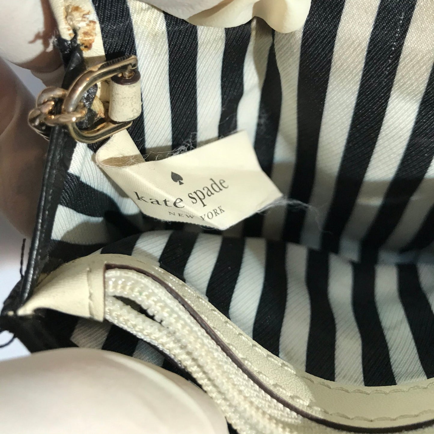 Kate Spade Black and White Leather Wallet