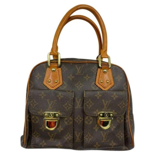 Louis Vuitton Manhattan PM Brown Tote Handbag