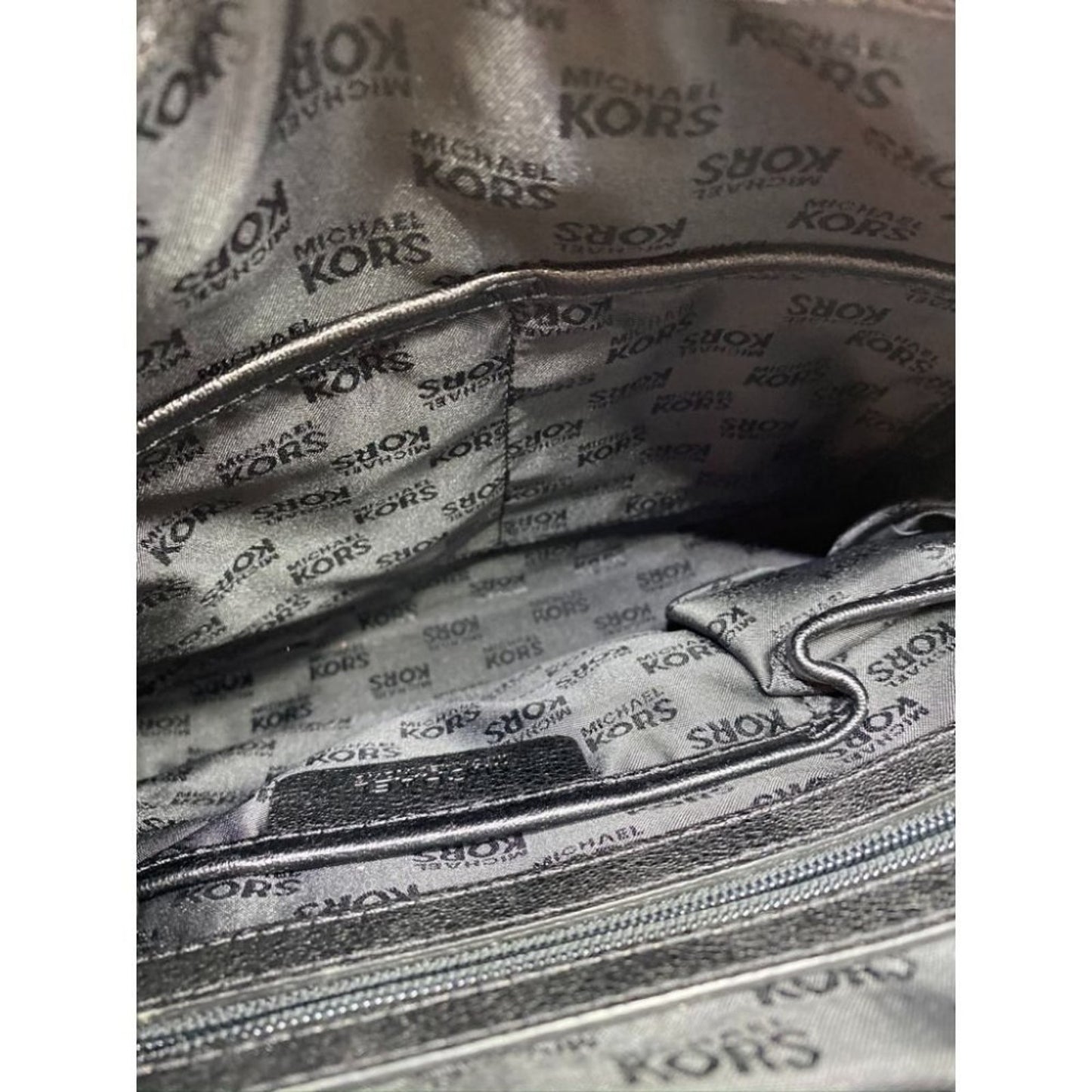 MICHAEL KORS Blue Large Leather Shoulder Bag $390