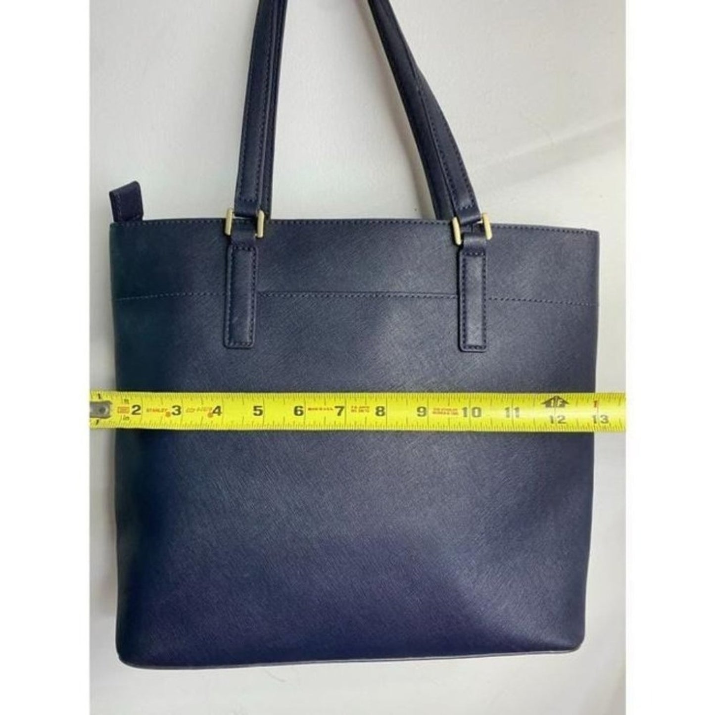 MICHAEL KORS Navy Saffiano Leather Jet Set Tote