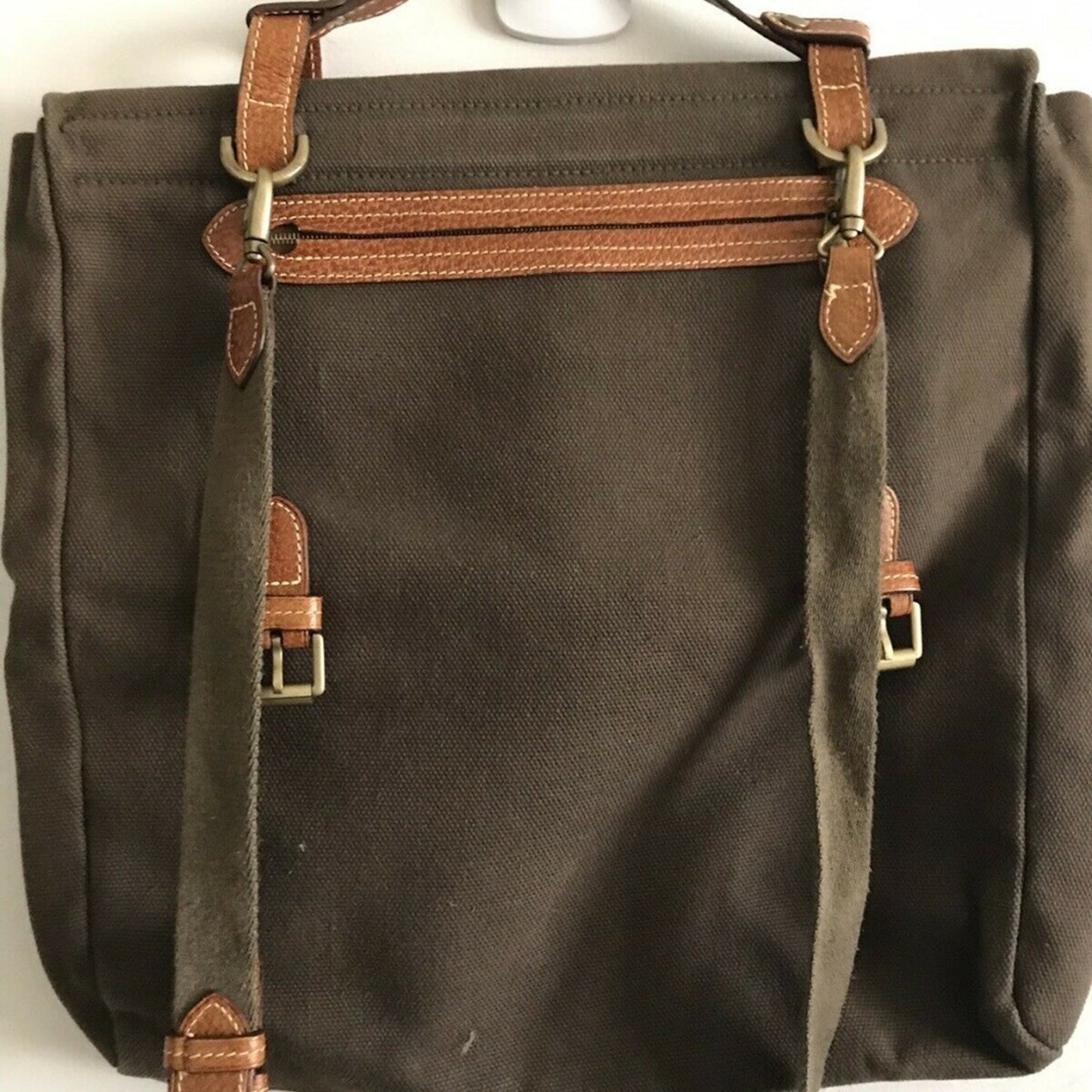 Mulberry Unisex Brown Canvas Messenger Bag