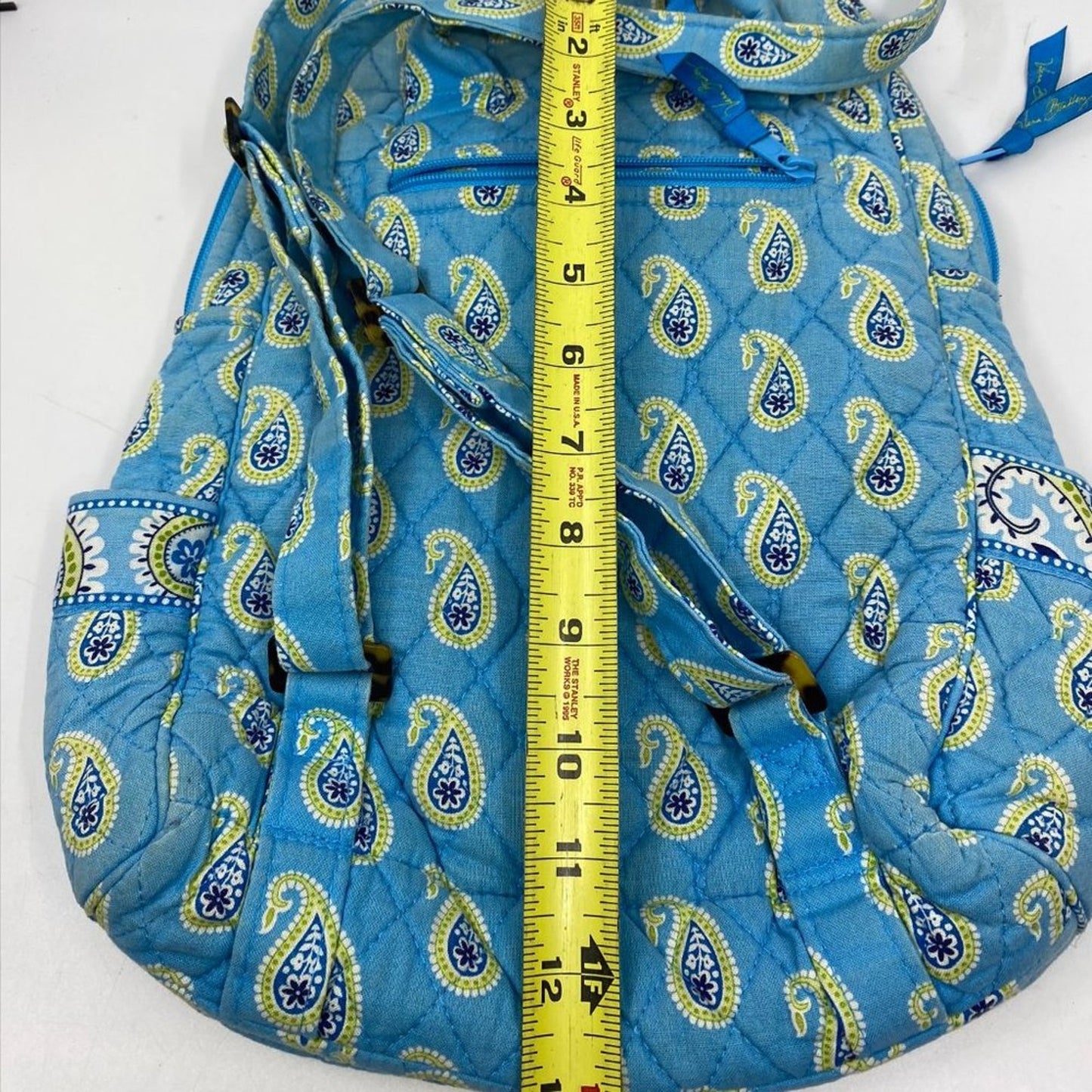 VERA BRADLEY Light Blue Fabric Small Backpack