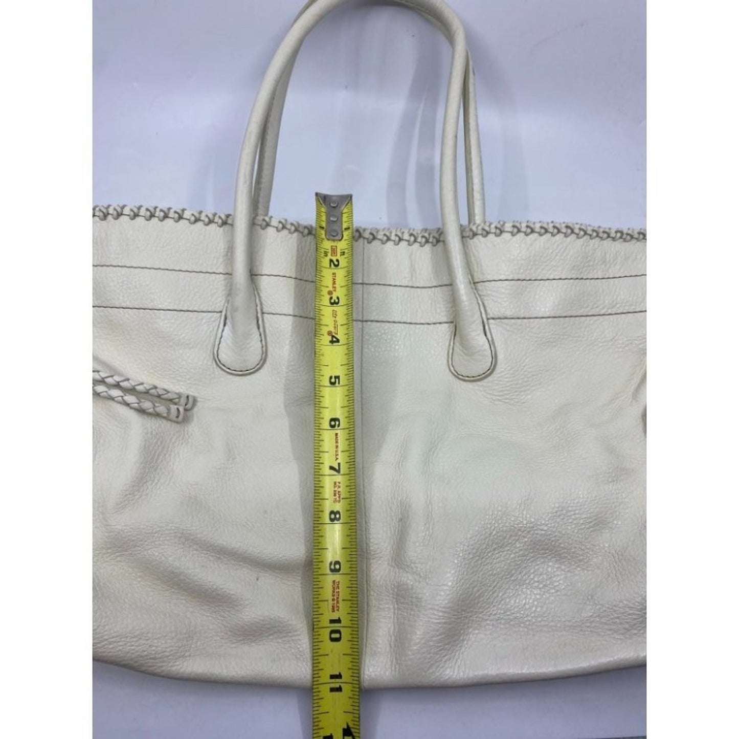Banana Republic Cream Leather Shoulder Bag