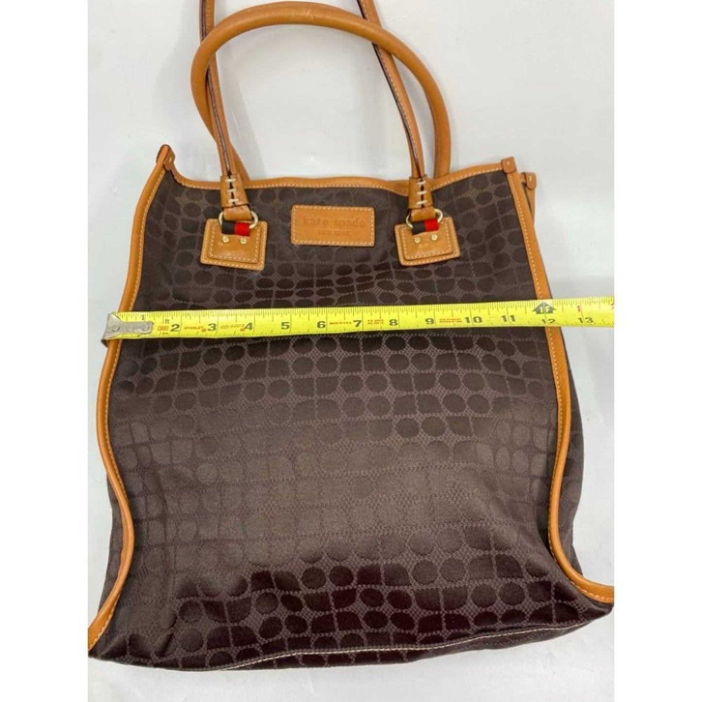 KATE Spade Women's Large Brown Fabric Tote Bag
