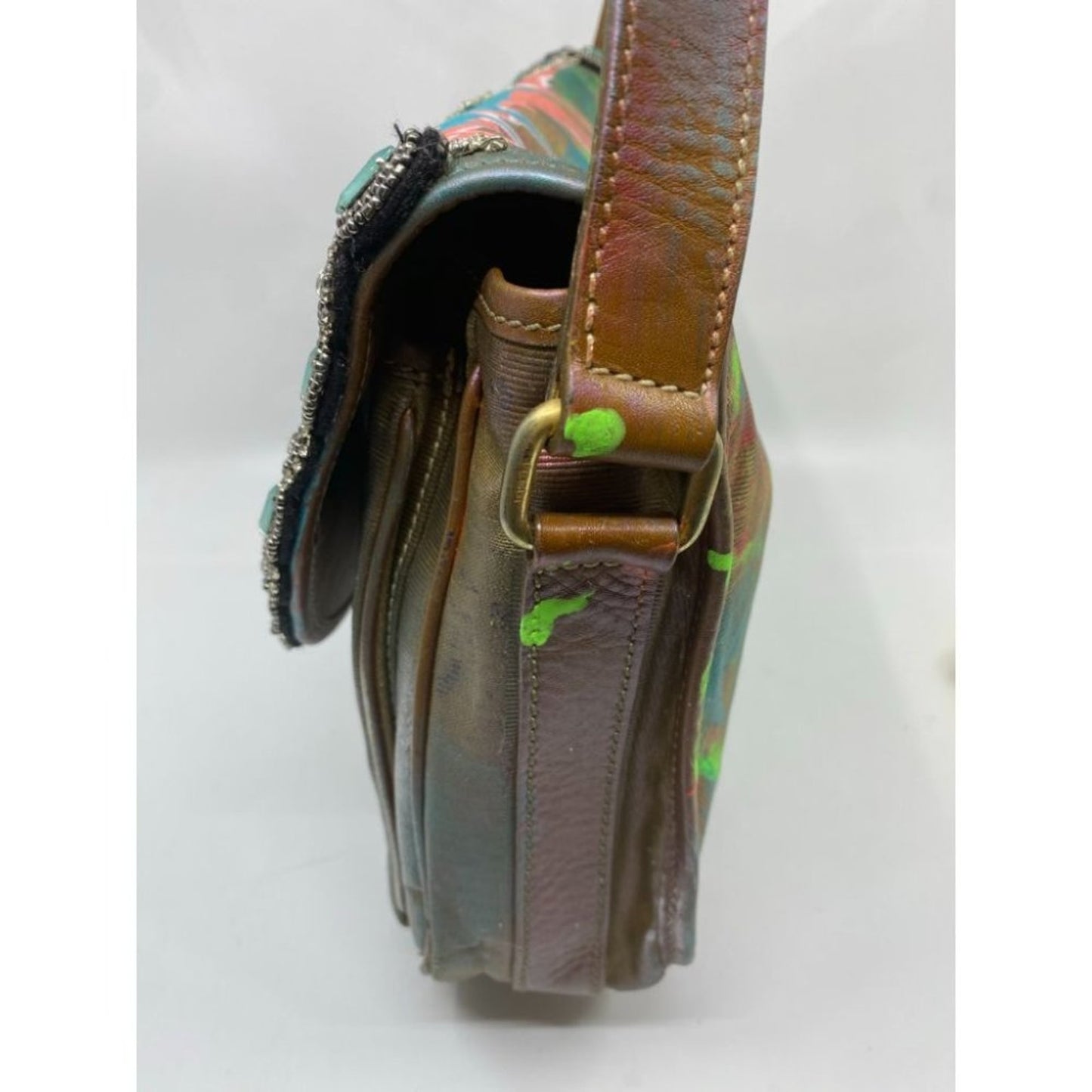 Vintage FENDI Customized with trims and Graffiti