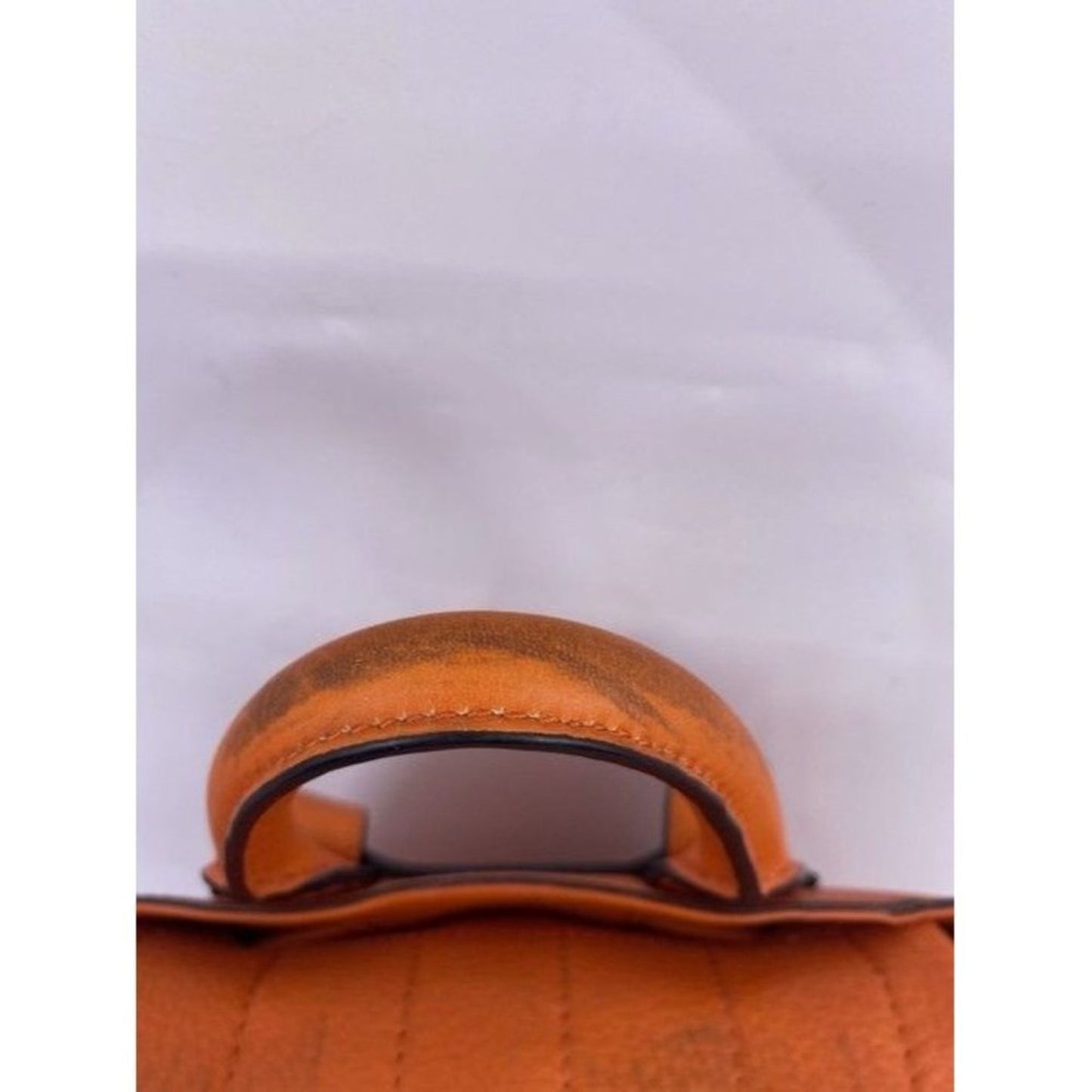 Rag And Bone Mini Pilot Orange Leather Backpack