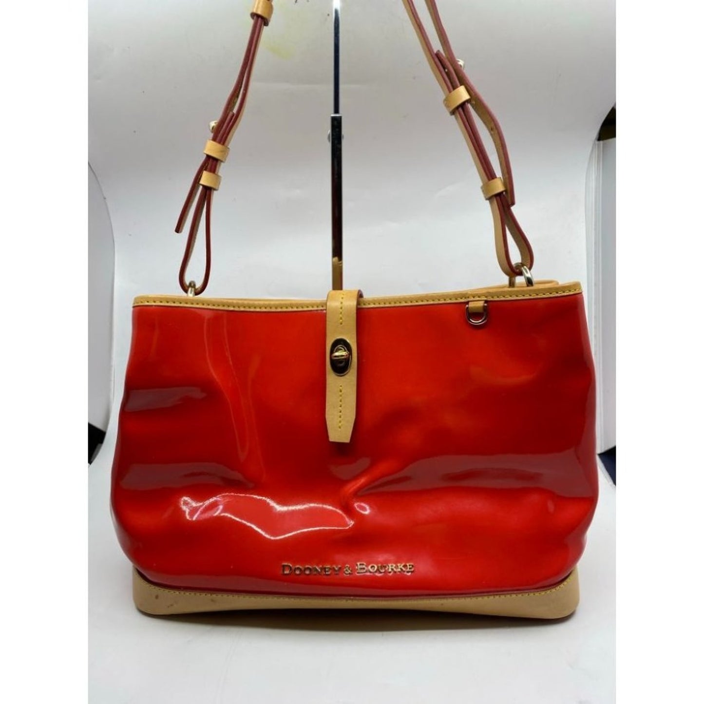 DOONEY & BOURKE Red Tan Large Leather Tote Bag