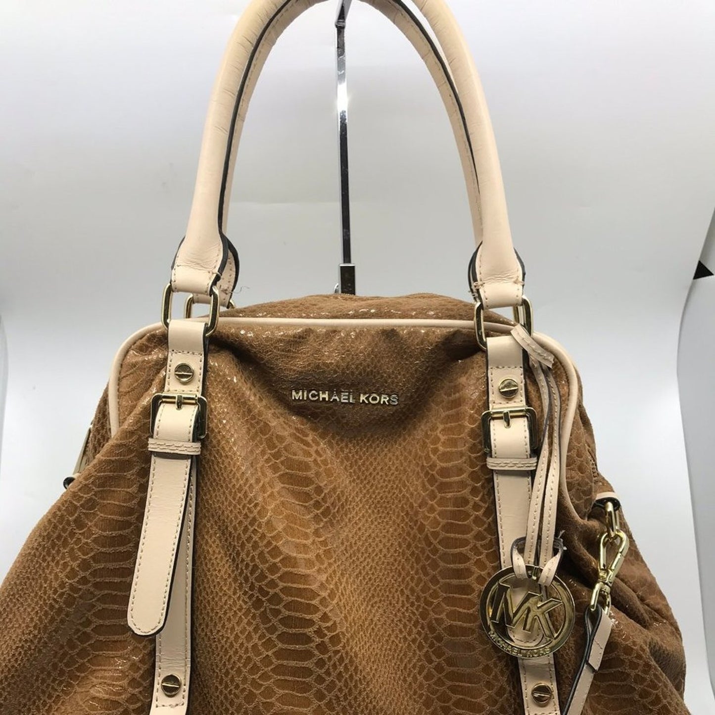 Michael Kors Snake Print Leather CrossBody Bag