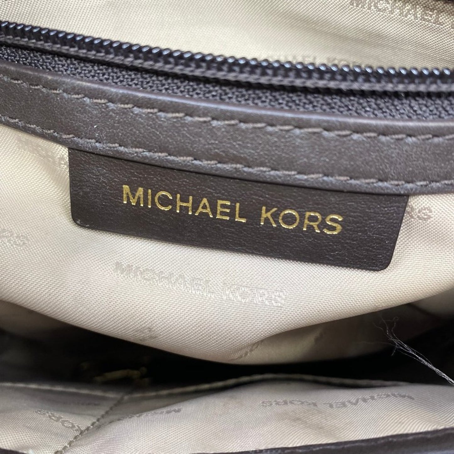 Like New Michael Kors Woven Seemed Crossbody Bag