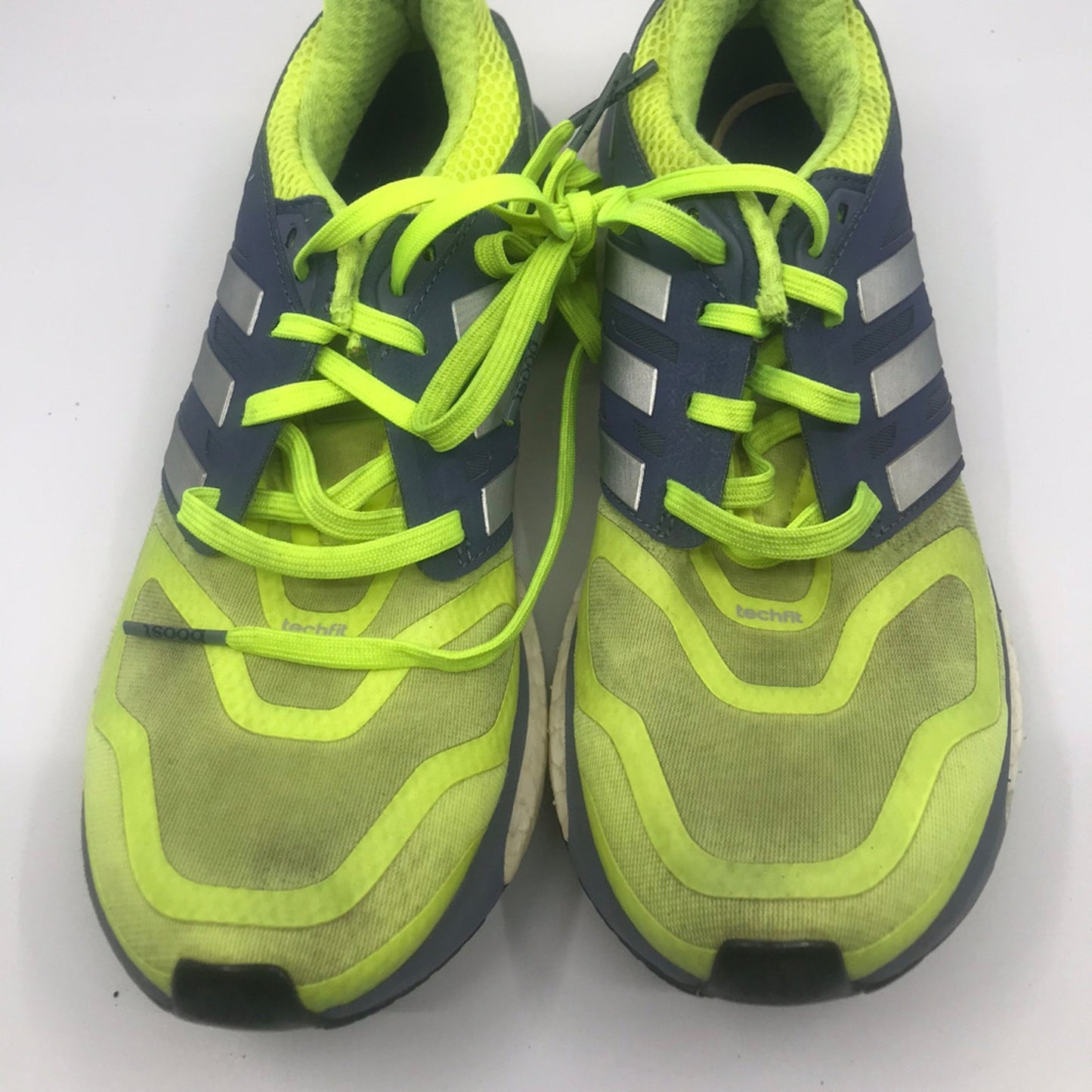 Adidas Boost Lime Green and Gray Sneakers Size 6.5