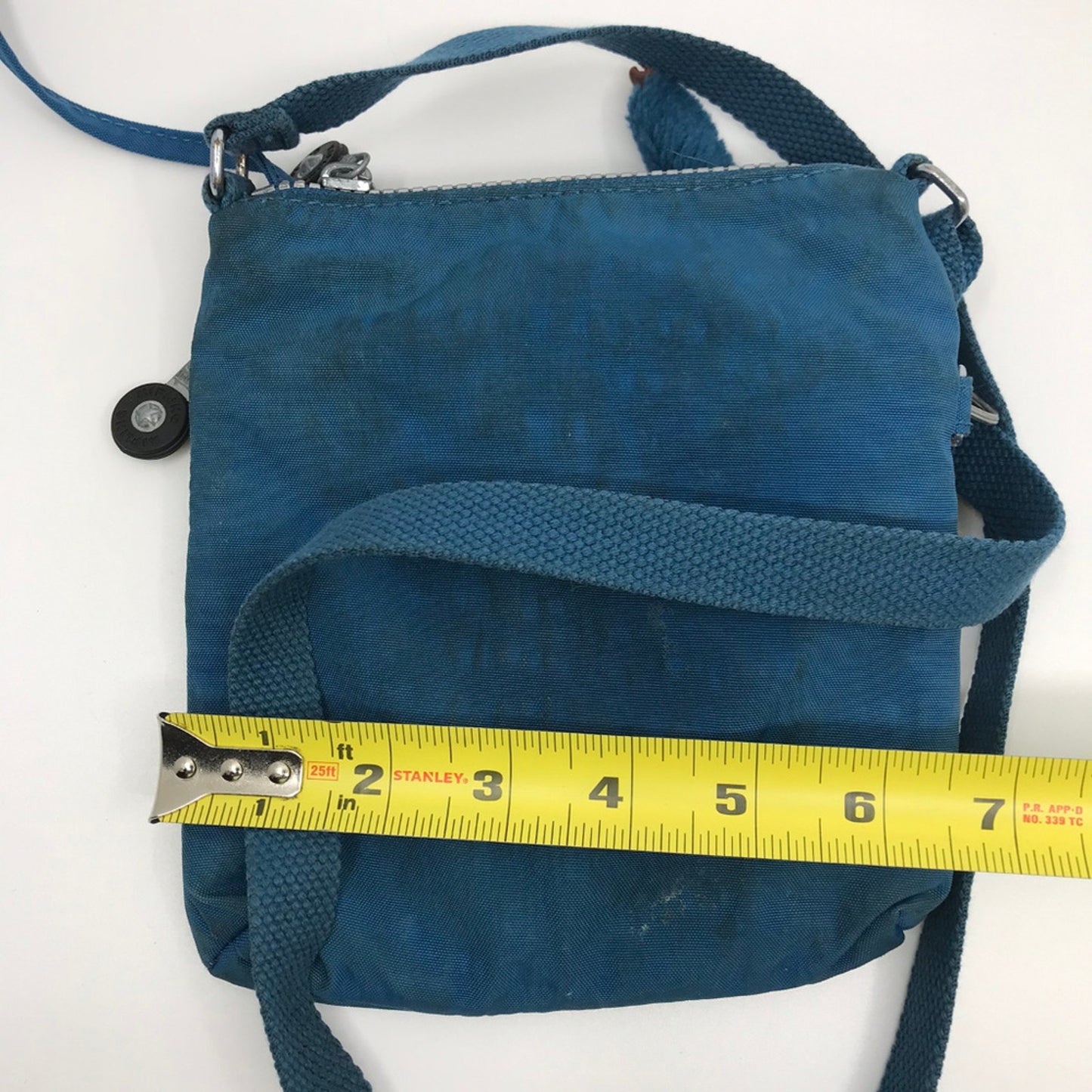 Kipling Blue Zip Nylon Cross Body Bag