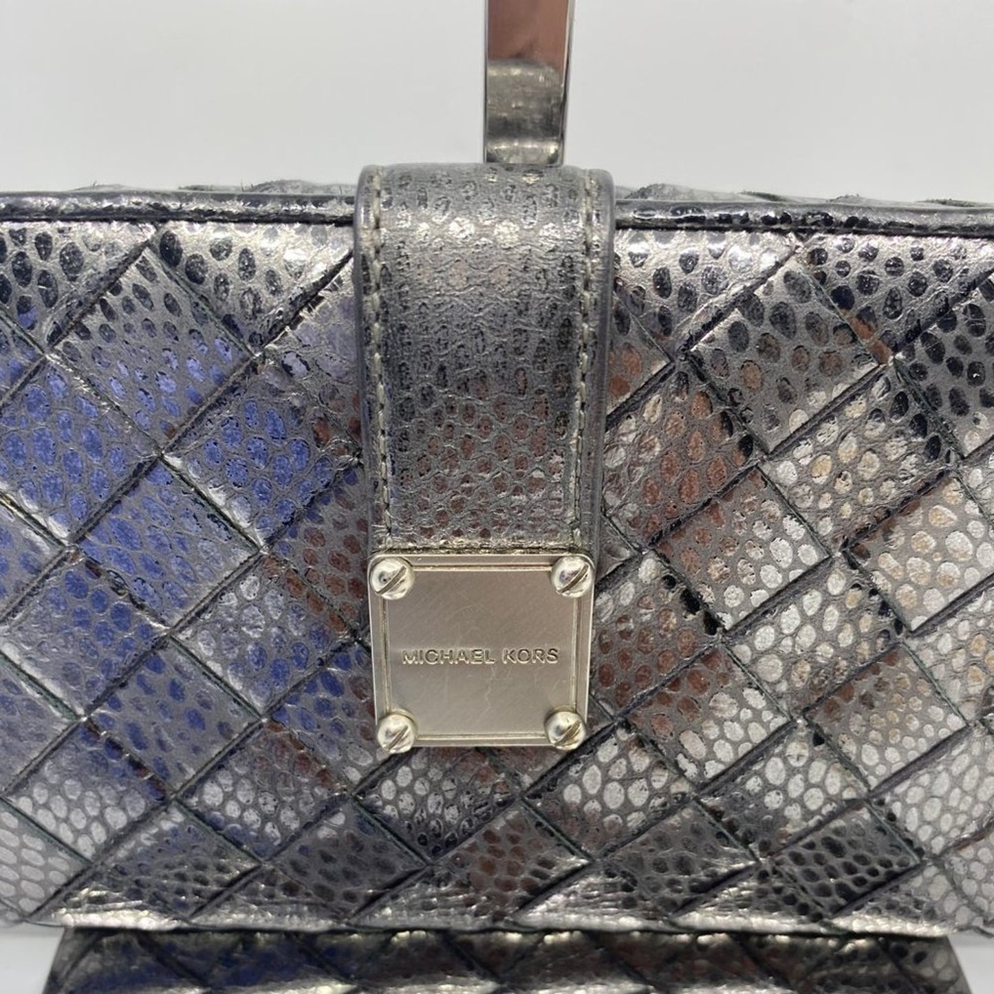 Michael Kors Silver Leather Wallet