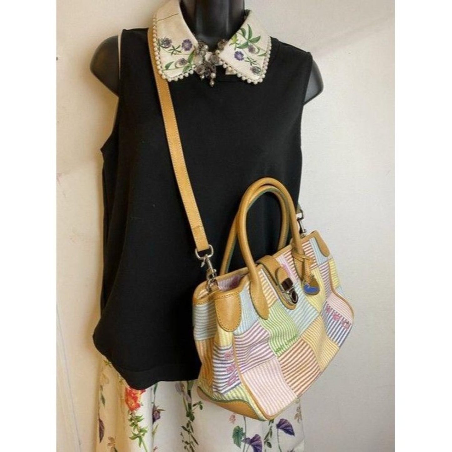 dooney and bourke handbag w strap multicolor canva