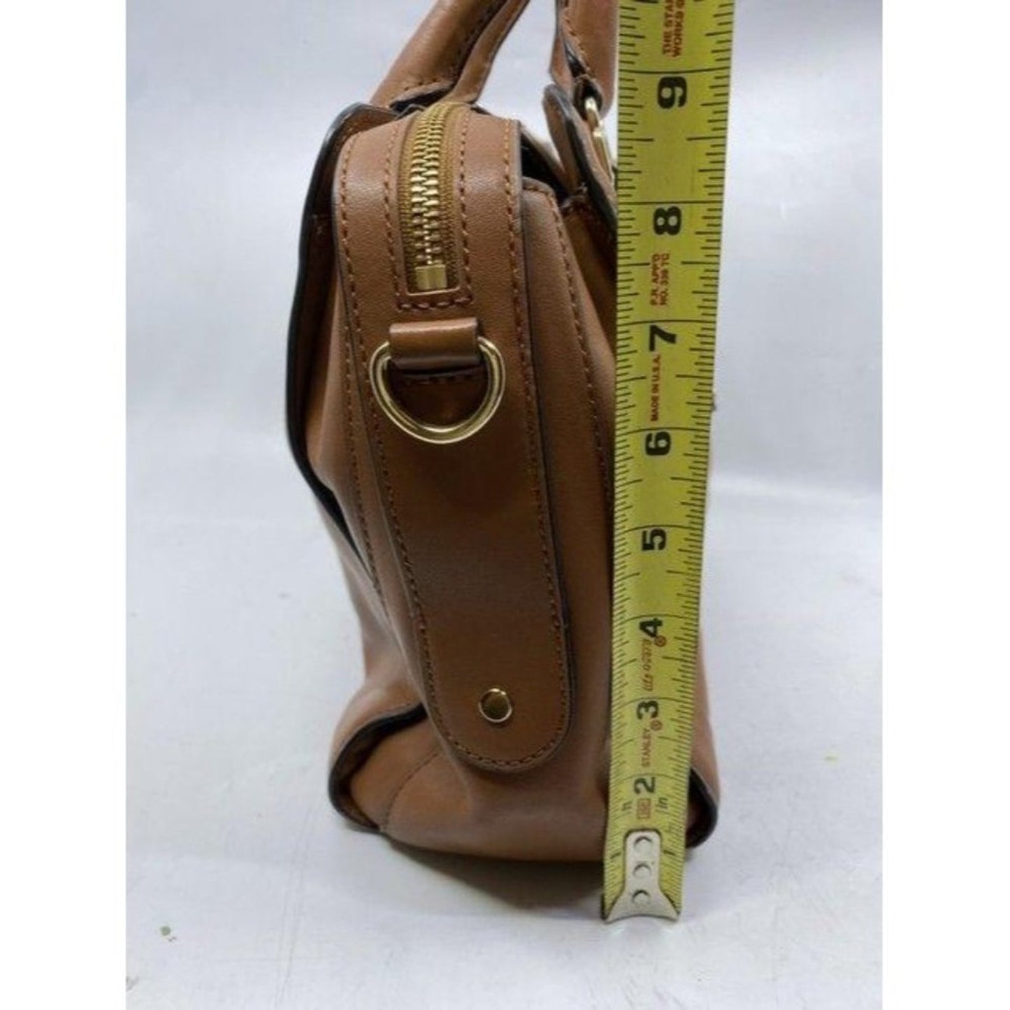 rebecca minkoff bag shoulder orange leather tote