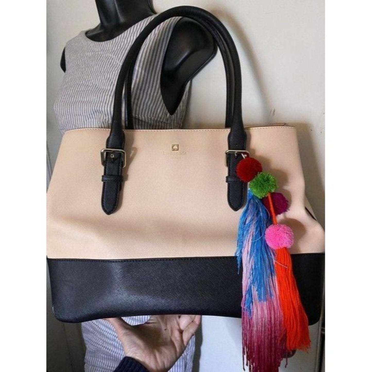 kate spade shopping xl w saffiano w detachable cre