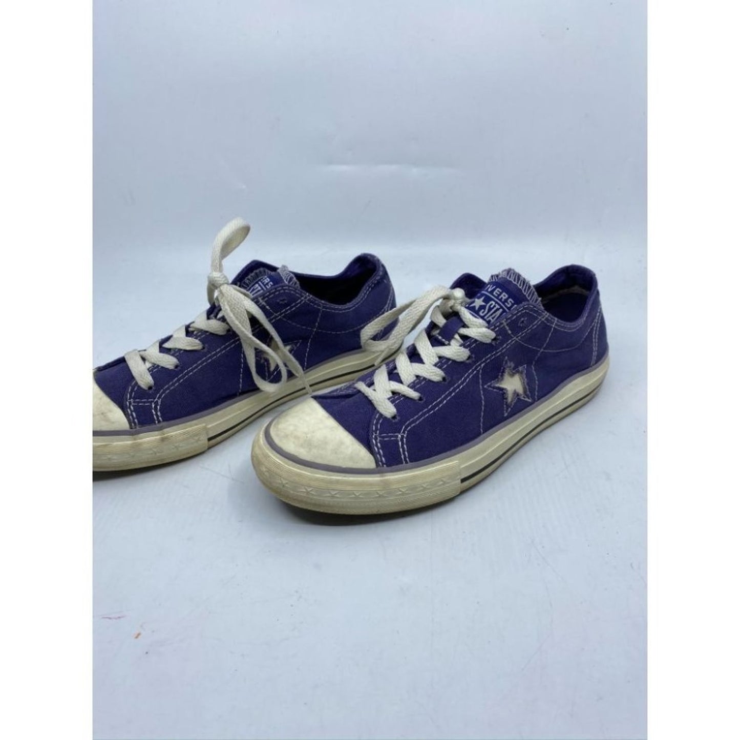 CONVERSE Sneakers White Blue Women's Size 8