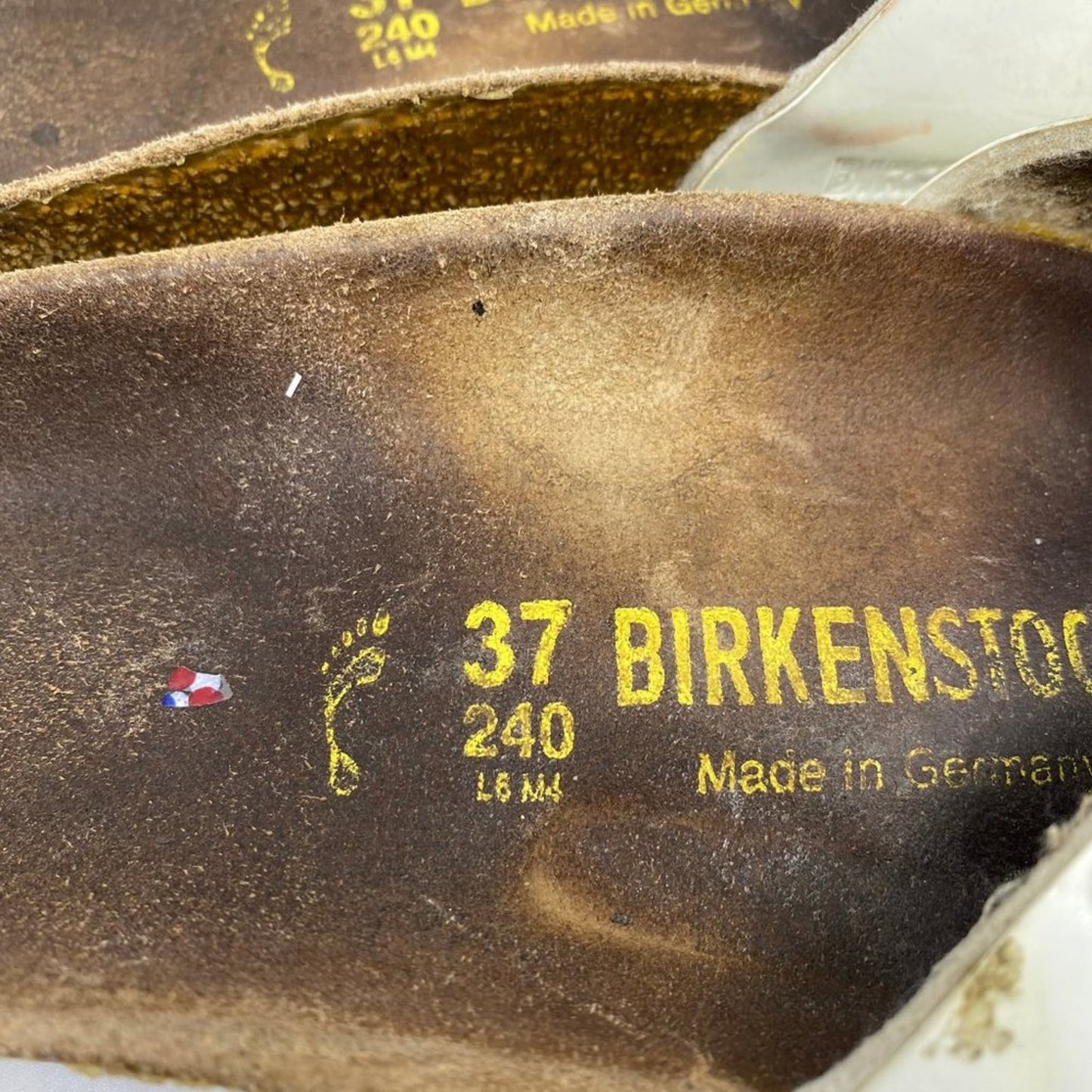 Unisex Birkenstock Birki's White Sandals Size: 6