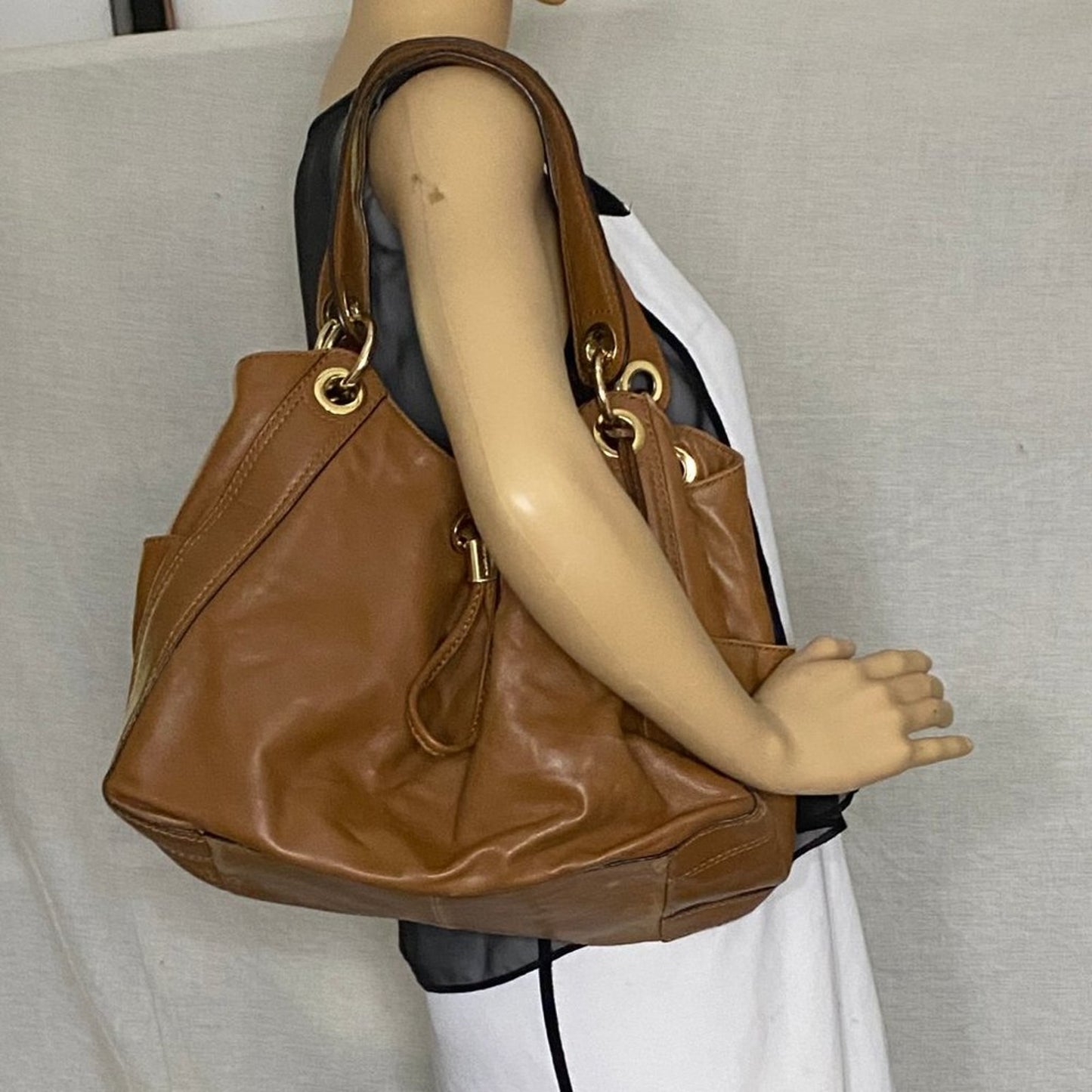 Michael Kors Medium Brown Leather Shoulder Bag