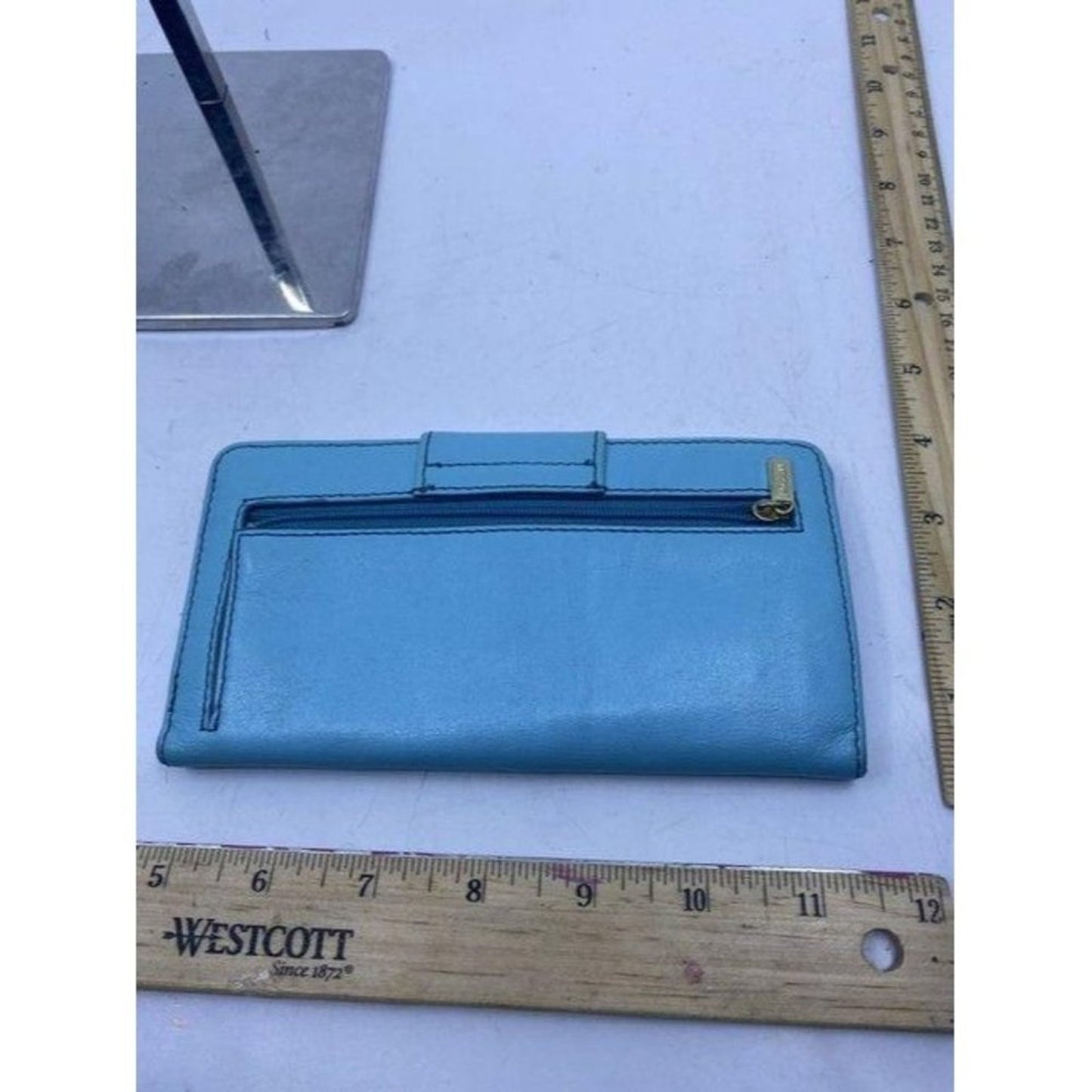 Fossil Blue Leather Large Card Id With Expandable