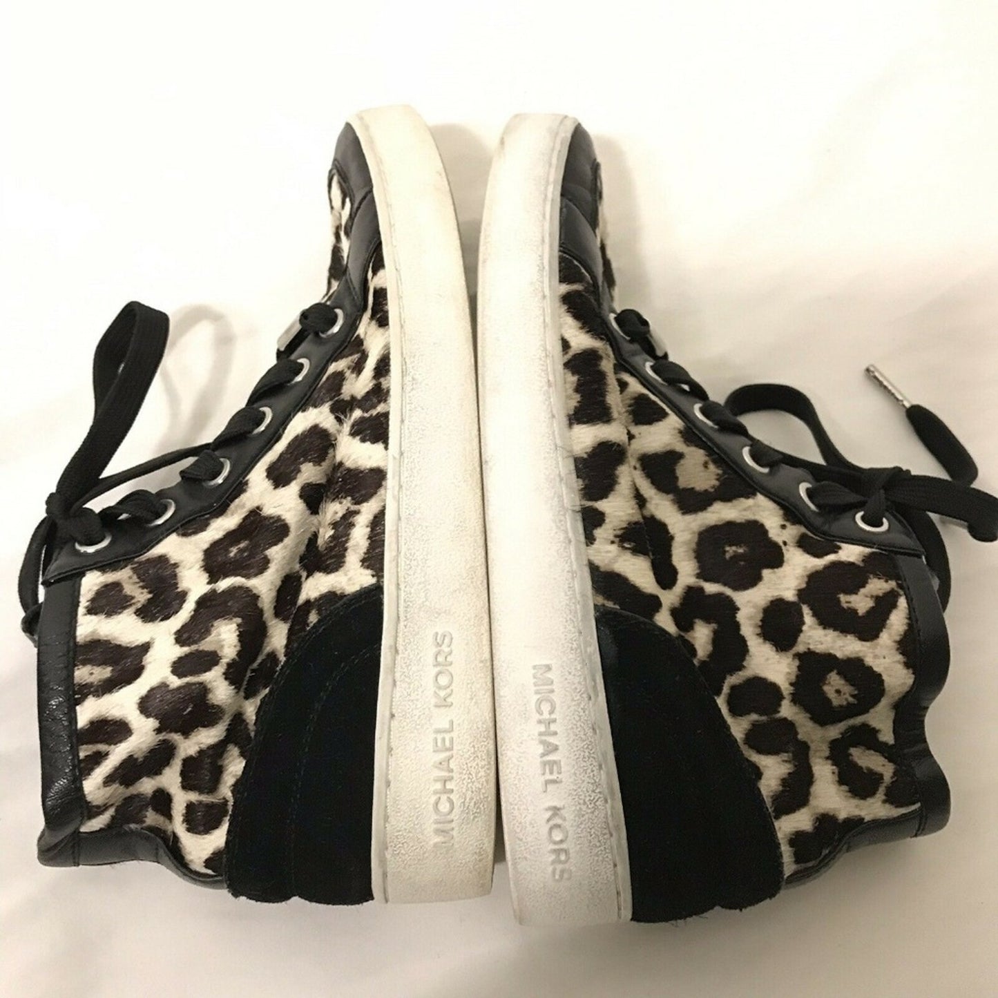 MICHAEL KORS Mid Top Pony hair Sneakers Size 6
