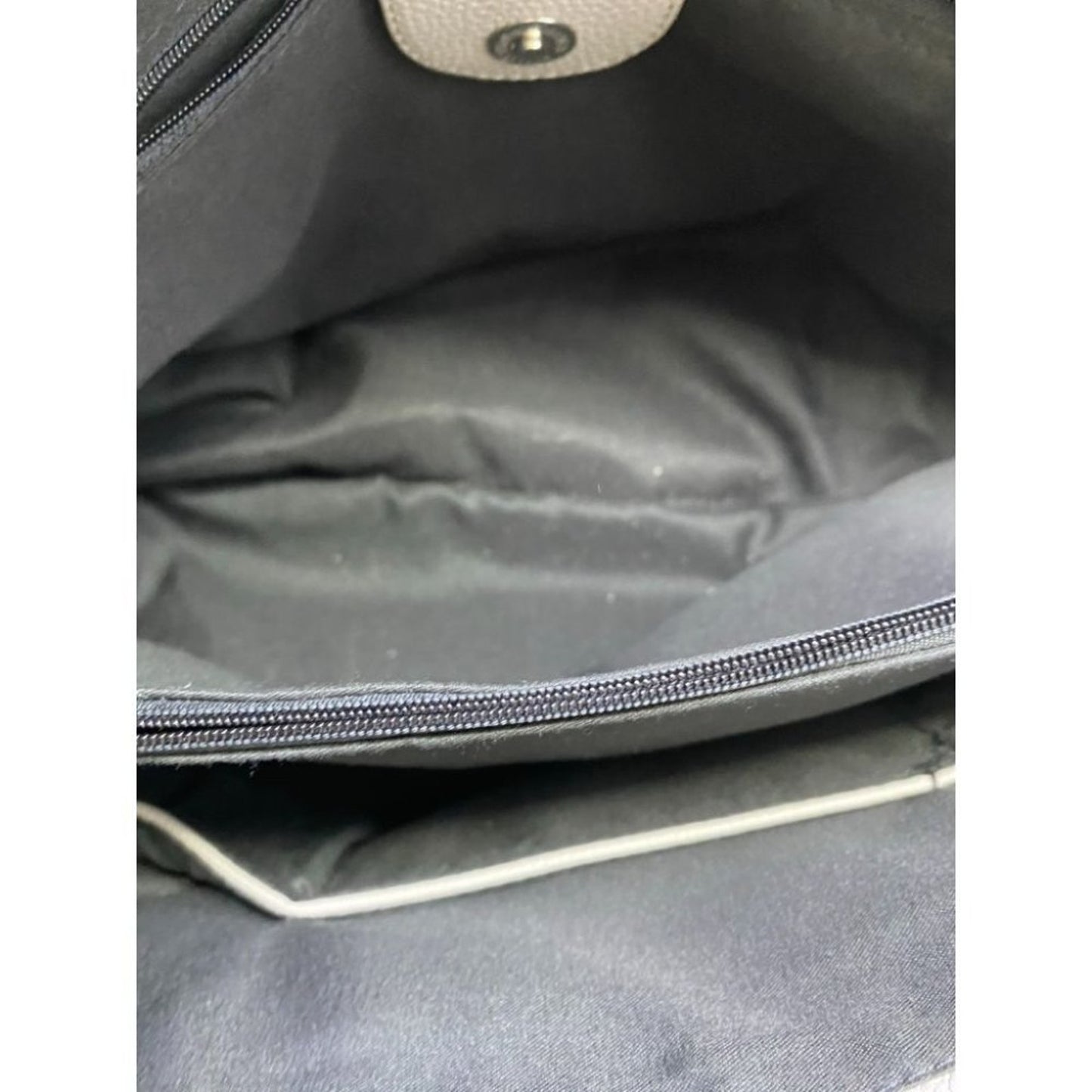 Jessica Moore Gray Faux Leather Shoulder Bag