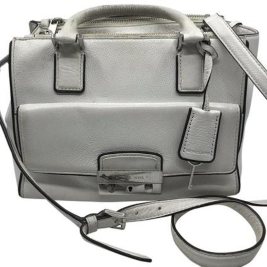 Michael Kors White M Leather Crossbody Bag