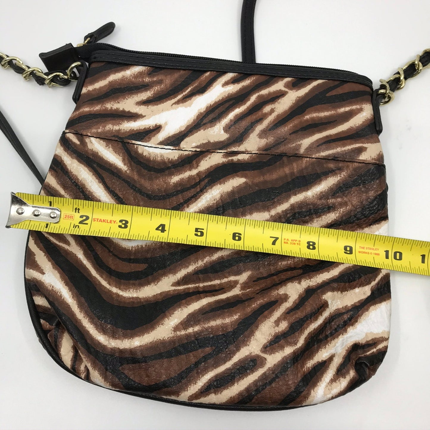 Nichole Tiger Skin Pattern Crossbody Bag