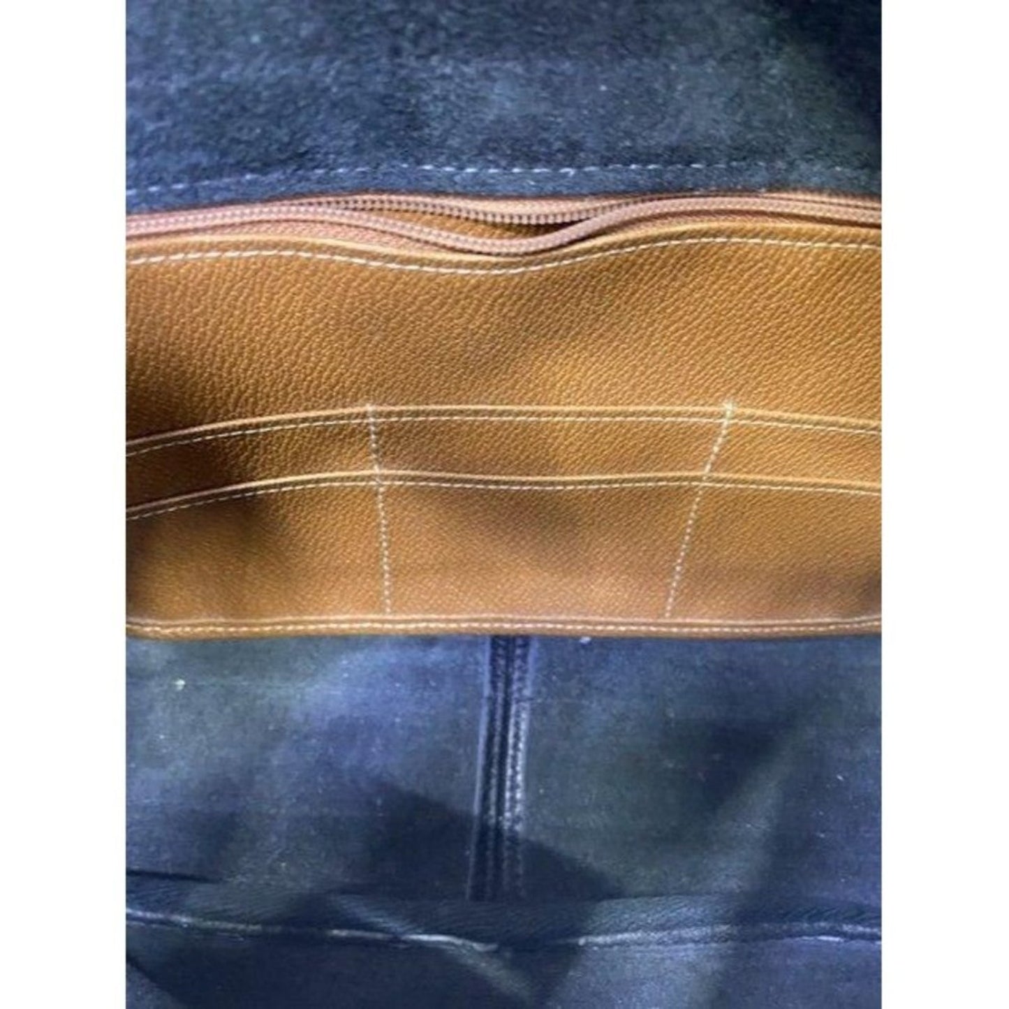 Dooney and Bourke vintage black tan leather cross
