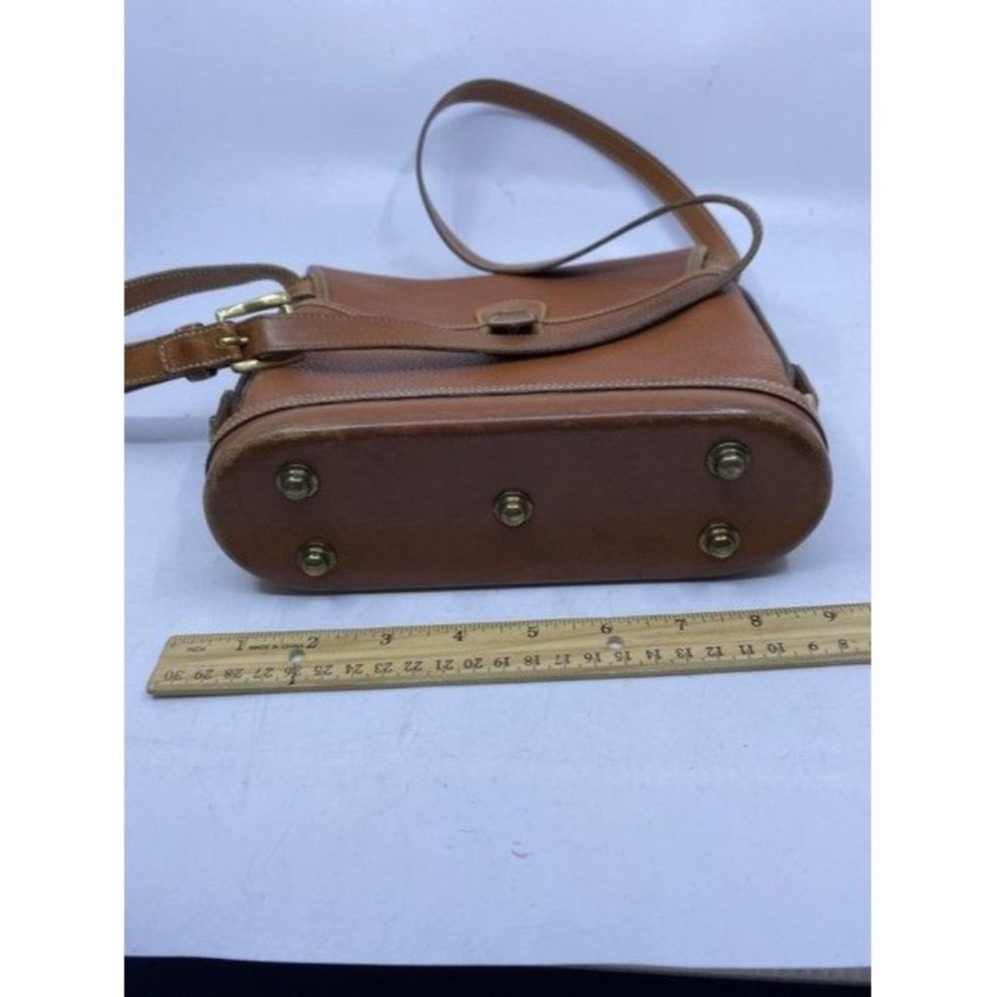 Dooney And Bourke Messenger W Vintage Unique W Feat Brown Leather Cross …