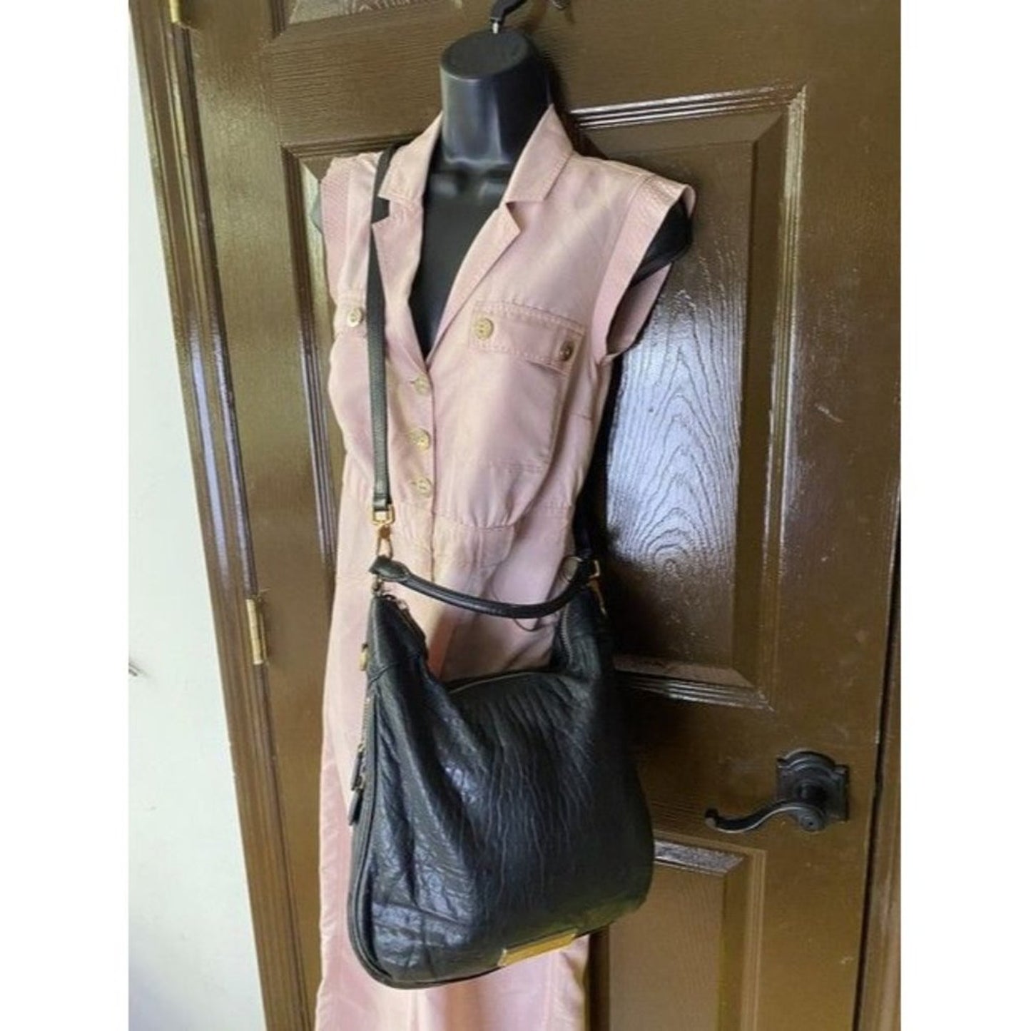 Marc By Marc Jacobs 3 Size Convertible Black Leather Cross Body Bag