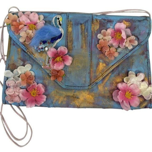 fendi customized multicolor canvas cross body bag