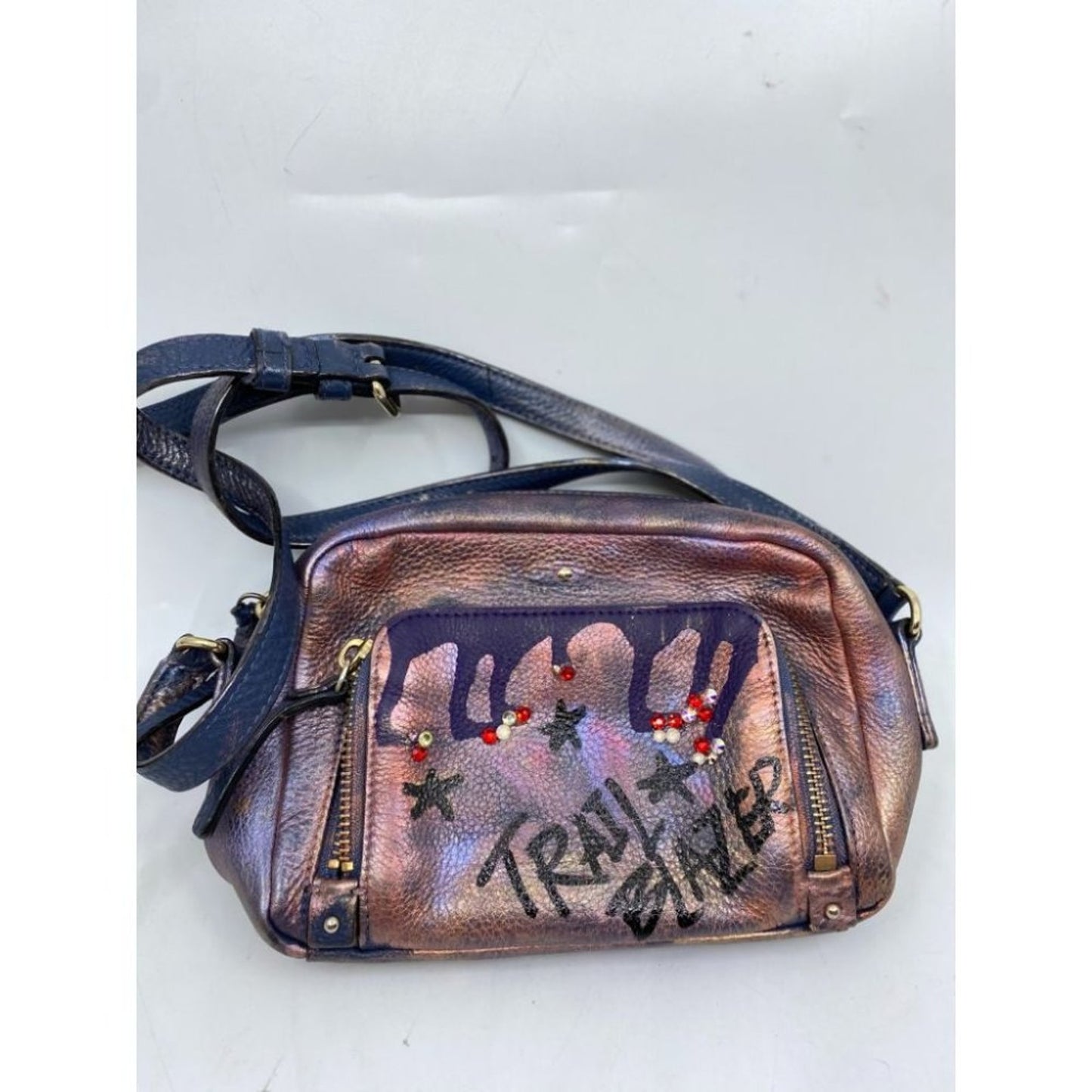 Kate Spade Leather Crossbody Brown Customized