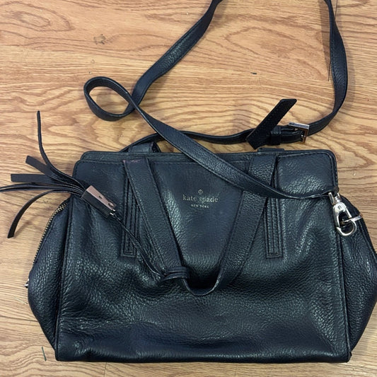 Kate Spade Black Textured Shoulder Bag