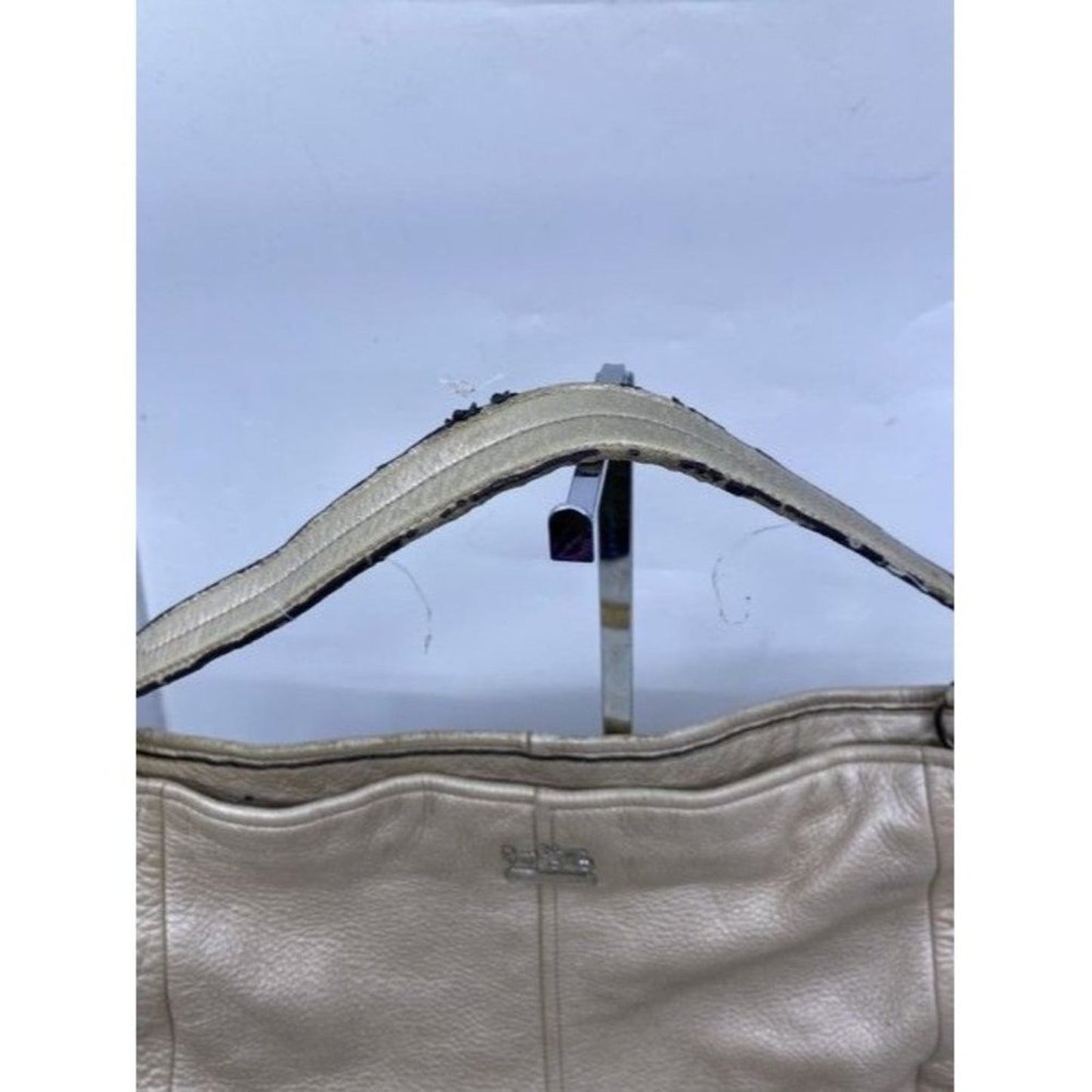 Coach Classic Off White Leather Shoulder Bag