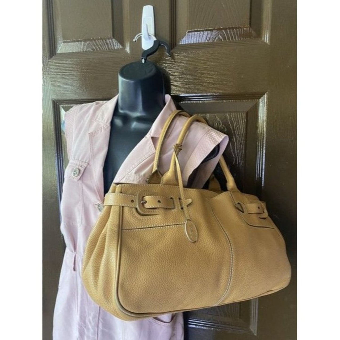 Tod S Tan Leather Shoulder Bag