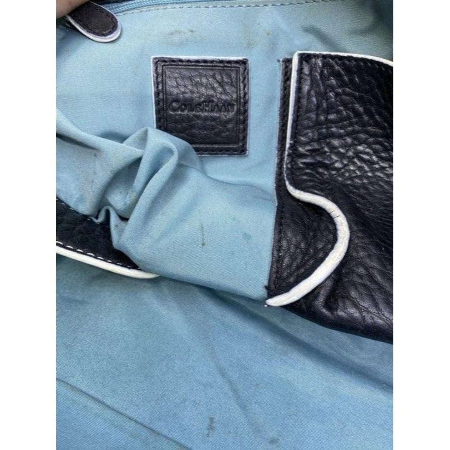 Cole Haan black leather shoulder bag