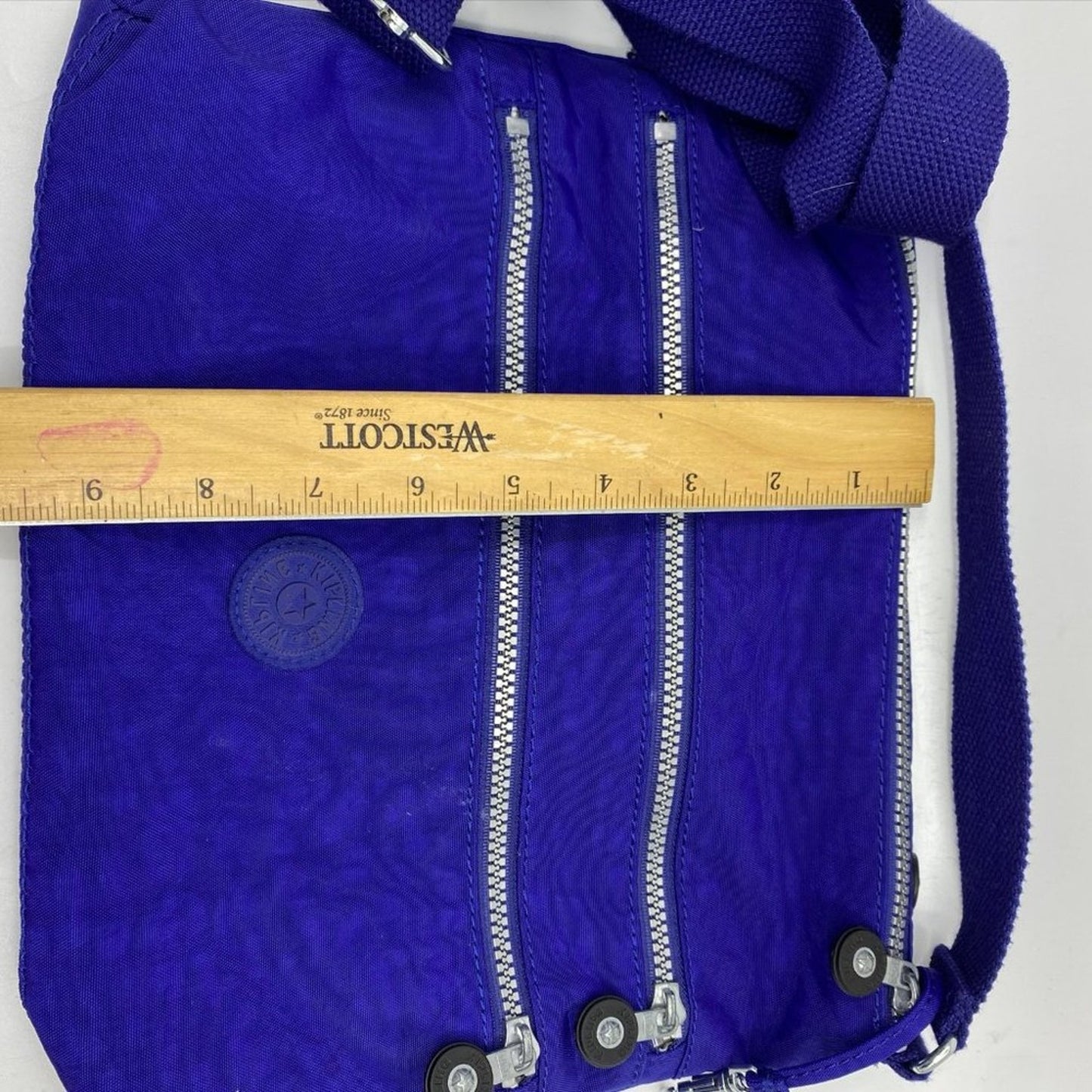 Kipling Blue Nylon Mini Crossbody Bag