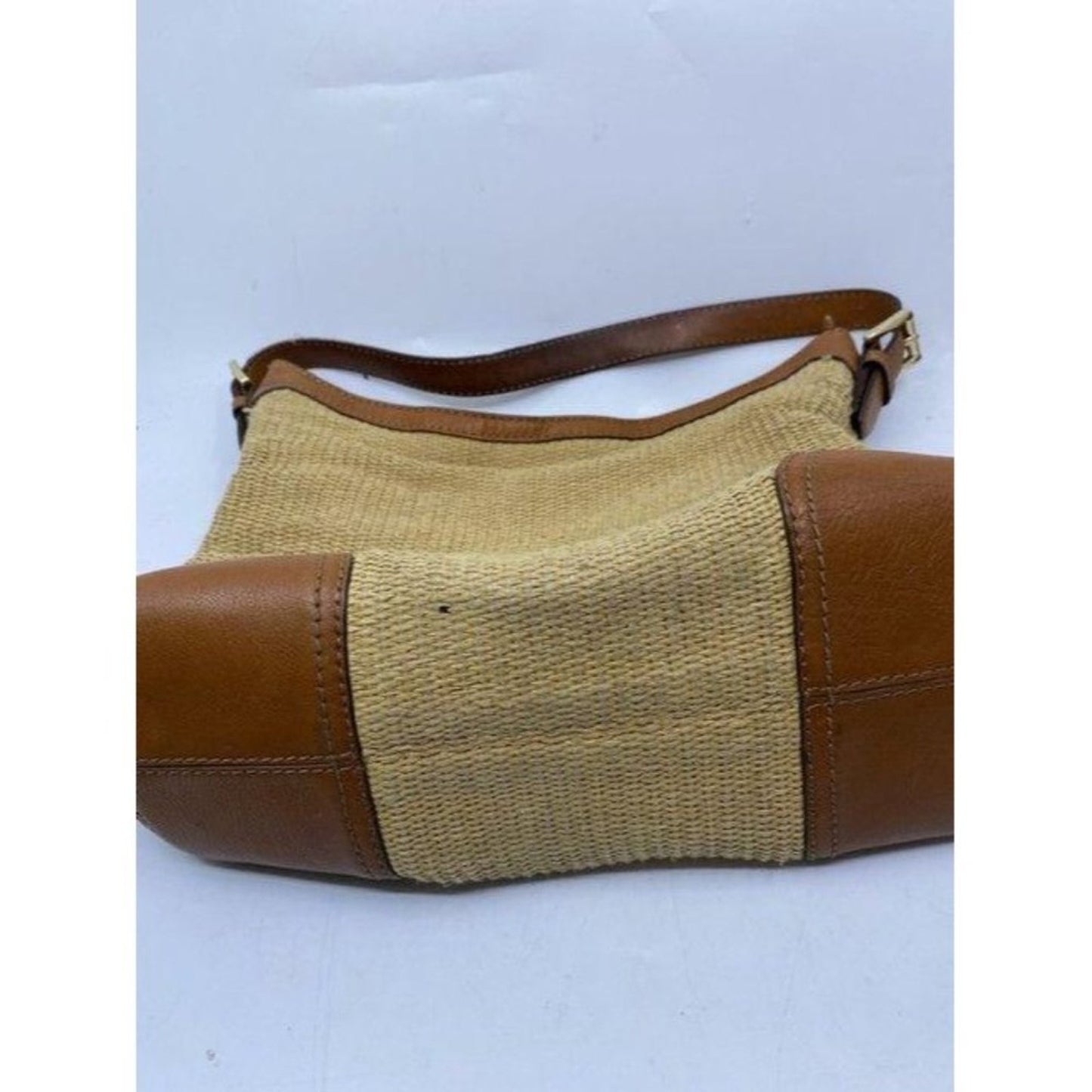 michael kors in need of tlc tanbrown leatherwicker