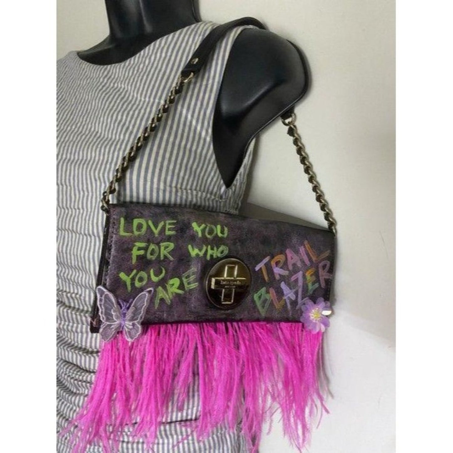 kate spade w hand customized by me w applique stre