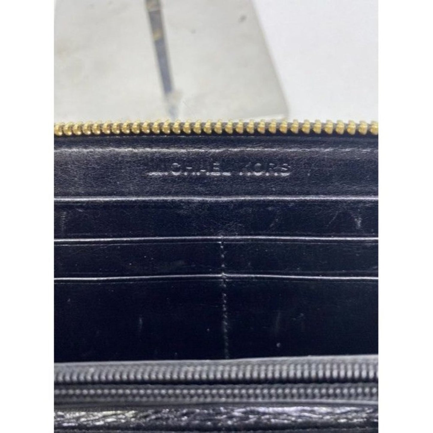 Michael Kors Black Quilted Leather Wallet