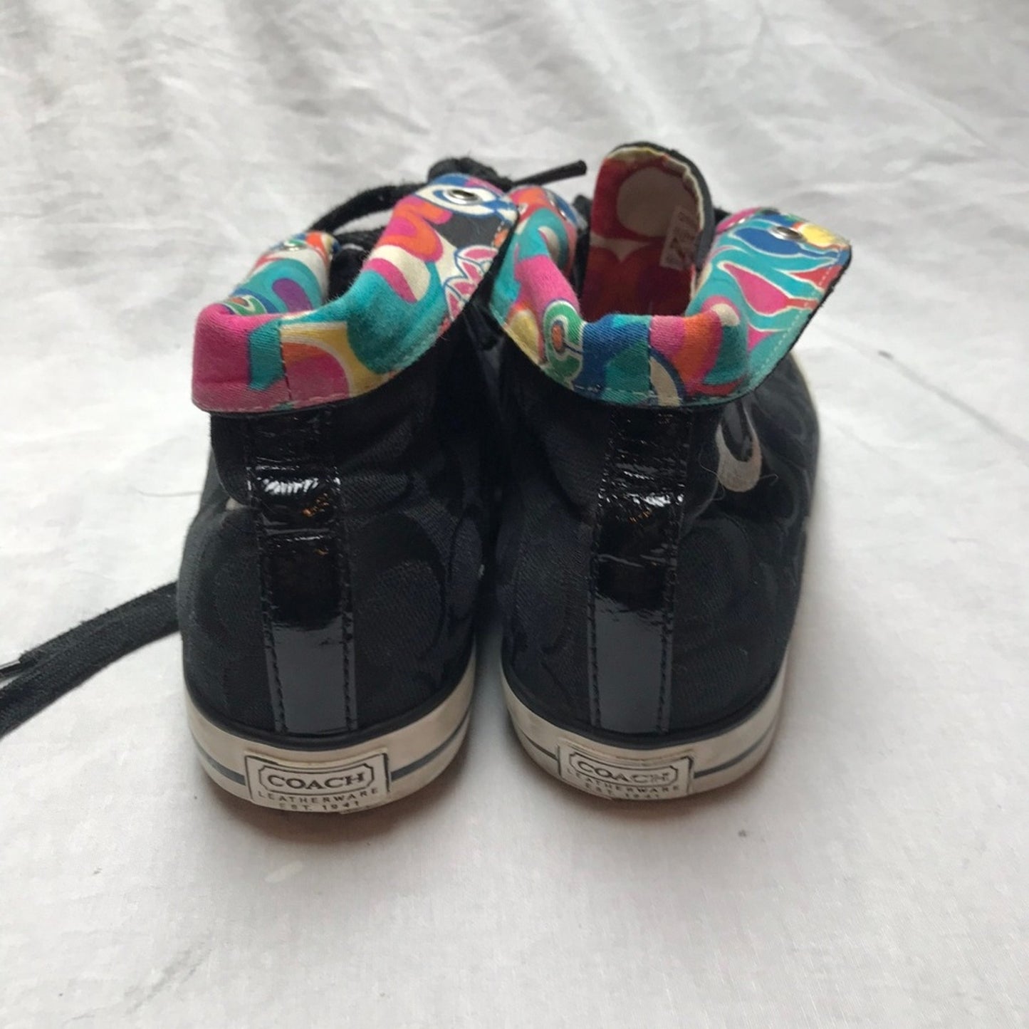COACH Black Jacquard All Over Signature Sneaker